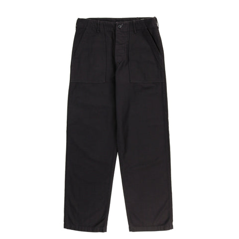 ORSLOW US ARMY FATIGUE PANTS BLACK REVERSE SATEEN