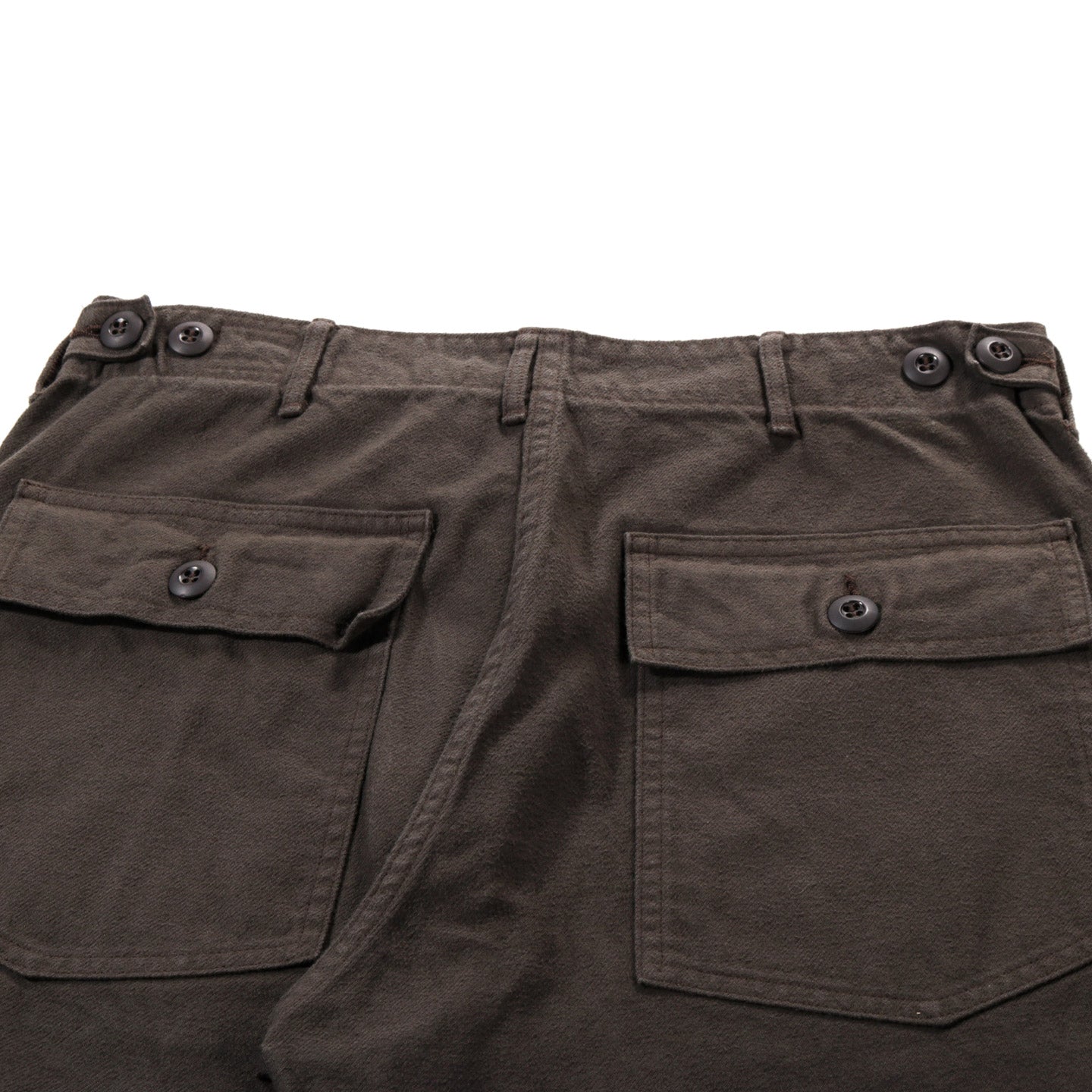 ORSLOW BRUSHED FLANNEL US ARMY FATIGUE PANTS (REGULAR FIT) COFFEE BROWN