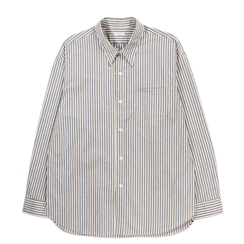 PHIGVEL MAKERS LONG POINT COLLAR SHIRT FOREST / BEIGE
