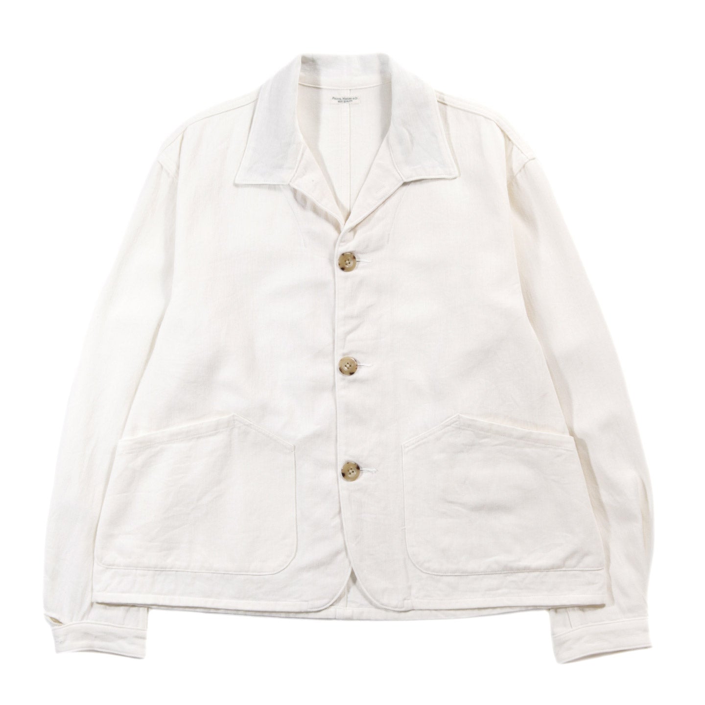 PHIGVEL MAKERS DRILL CLOTH FIELD JACKET OFF WHITE