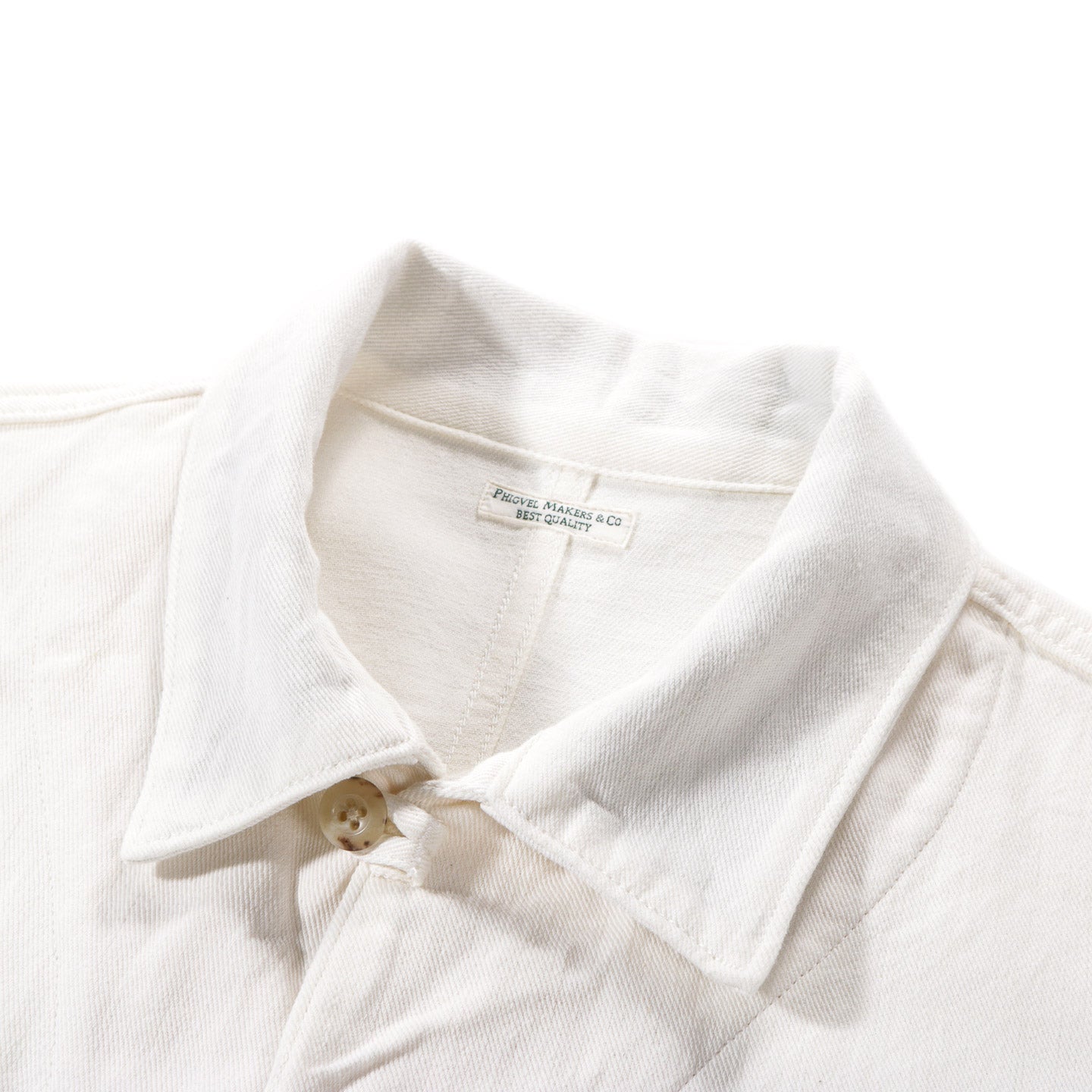 PHIGVEL MAKERS DRILL CLOTH FIELD JACKET OFF WHITE