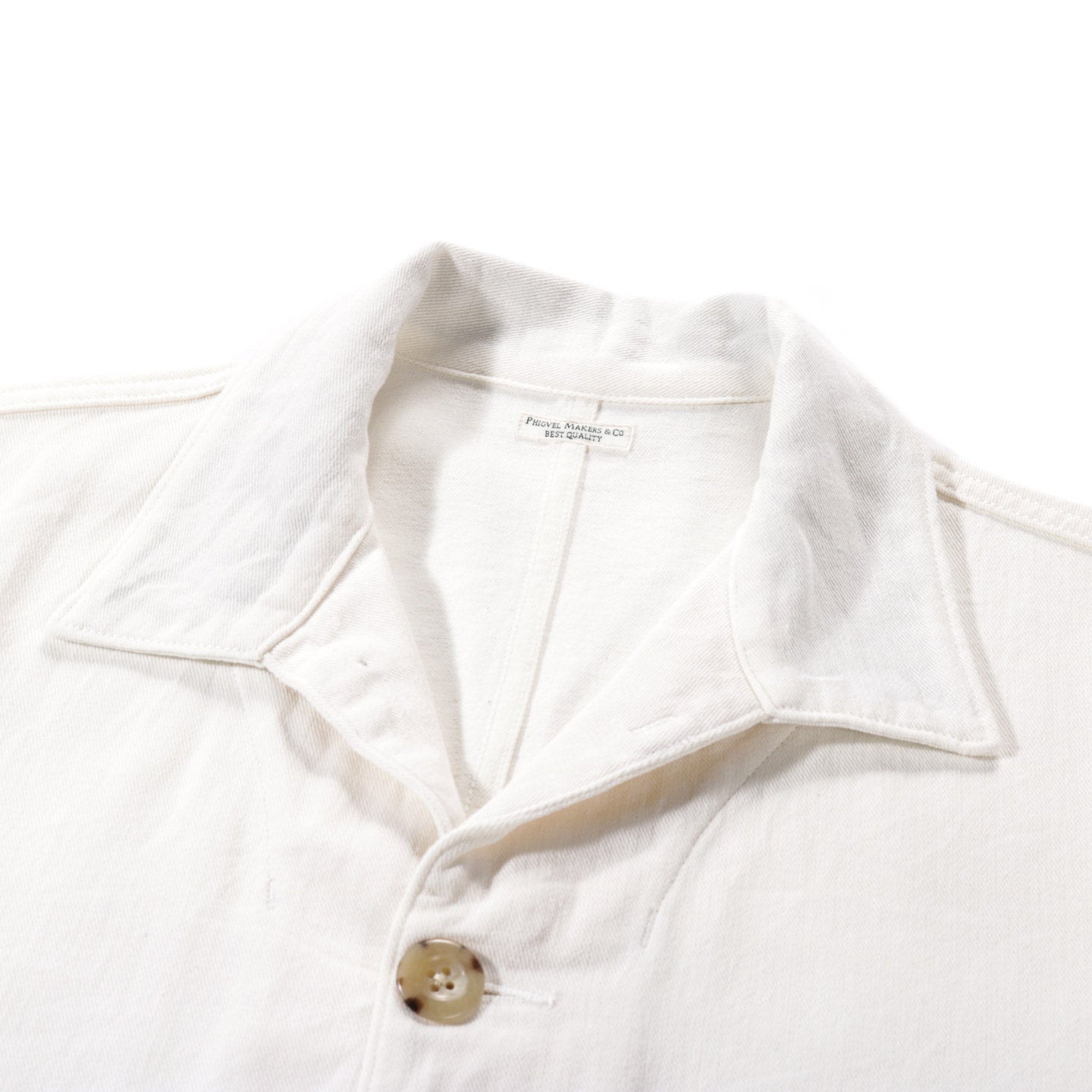 PHIGVEL MAKERS DRILL CLOTH FIELD JACKET OFF WHITE