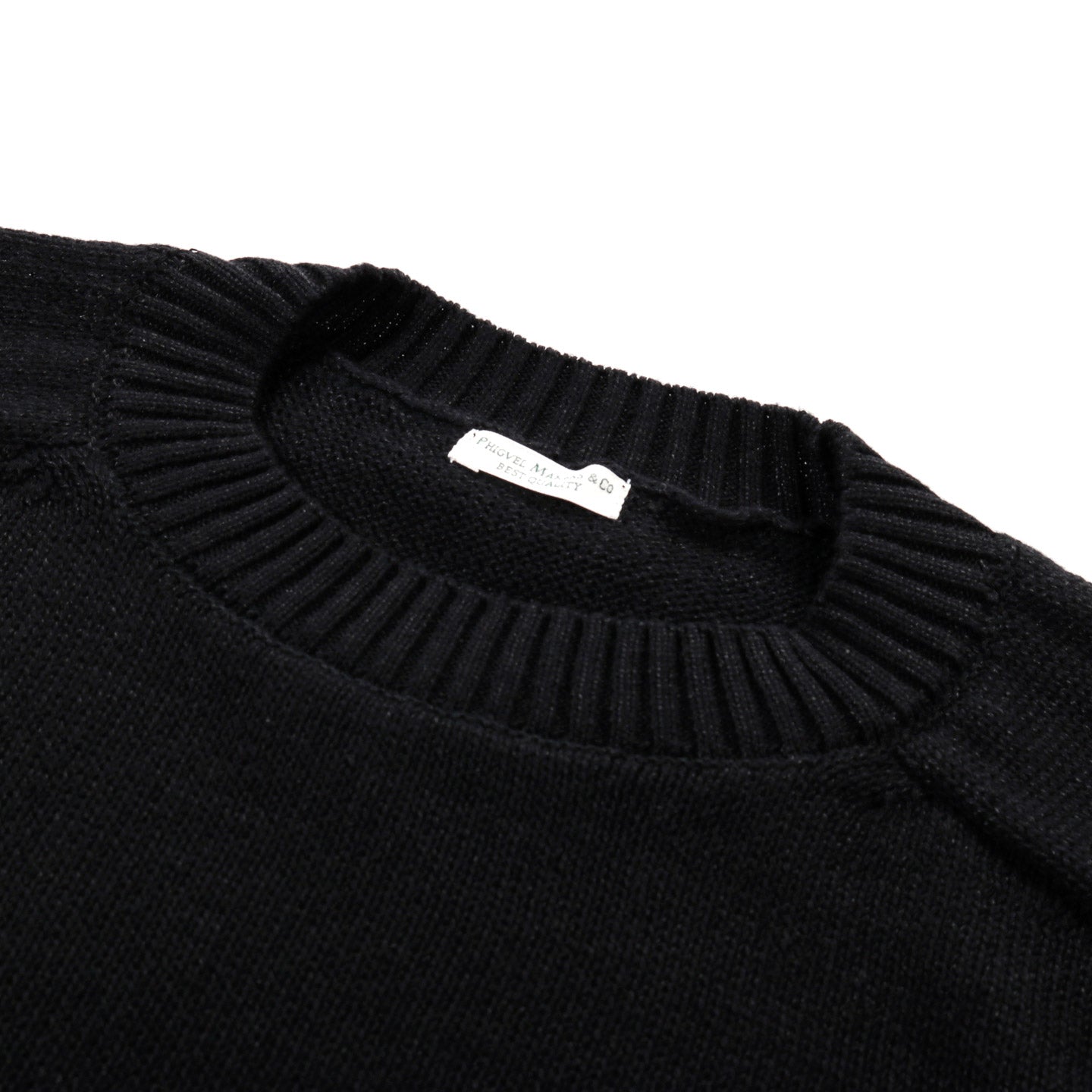 PHIGVEL MAKERS C/L CREWNECK KNIT INK BLACK