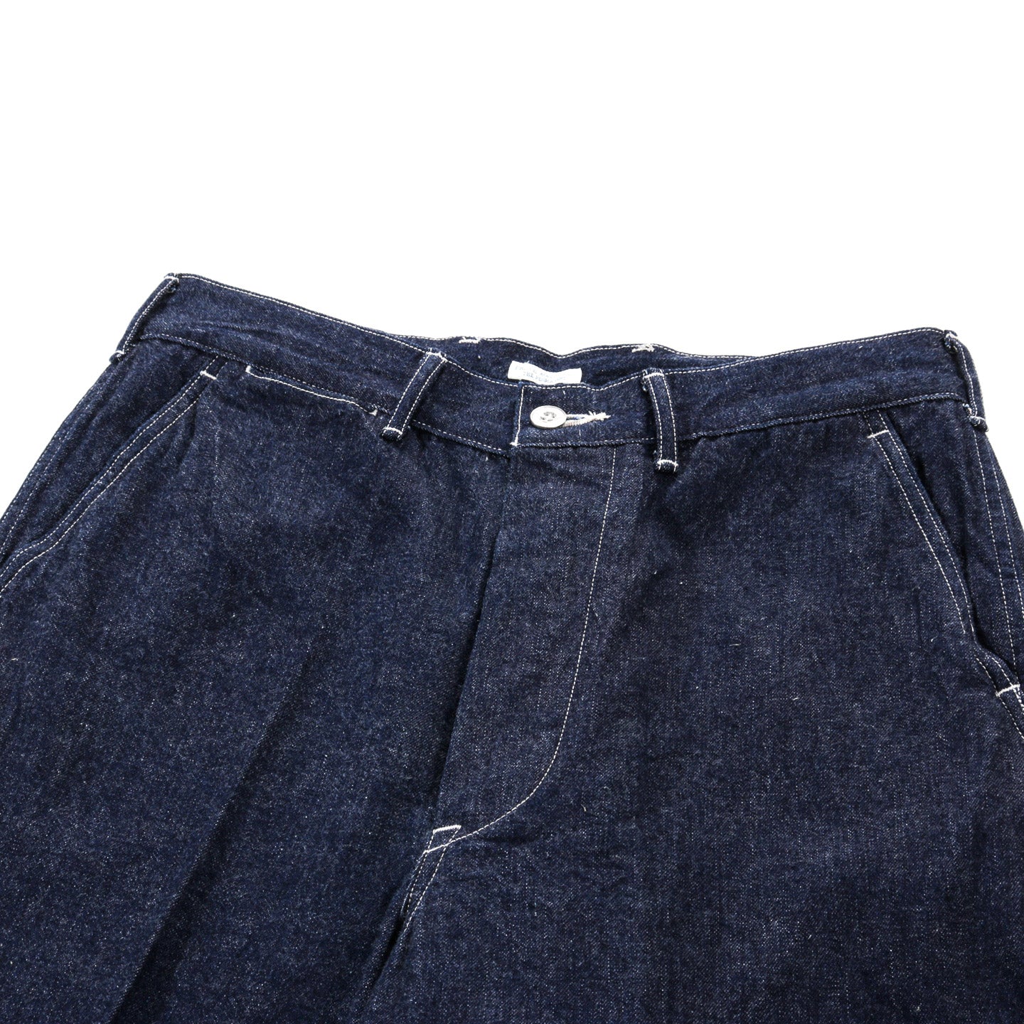 PHIGVEL MAKERS MIL DENIM TROUSERS INDIGO