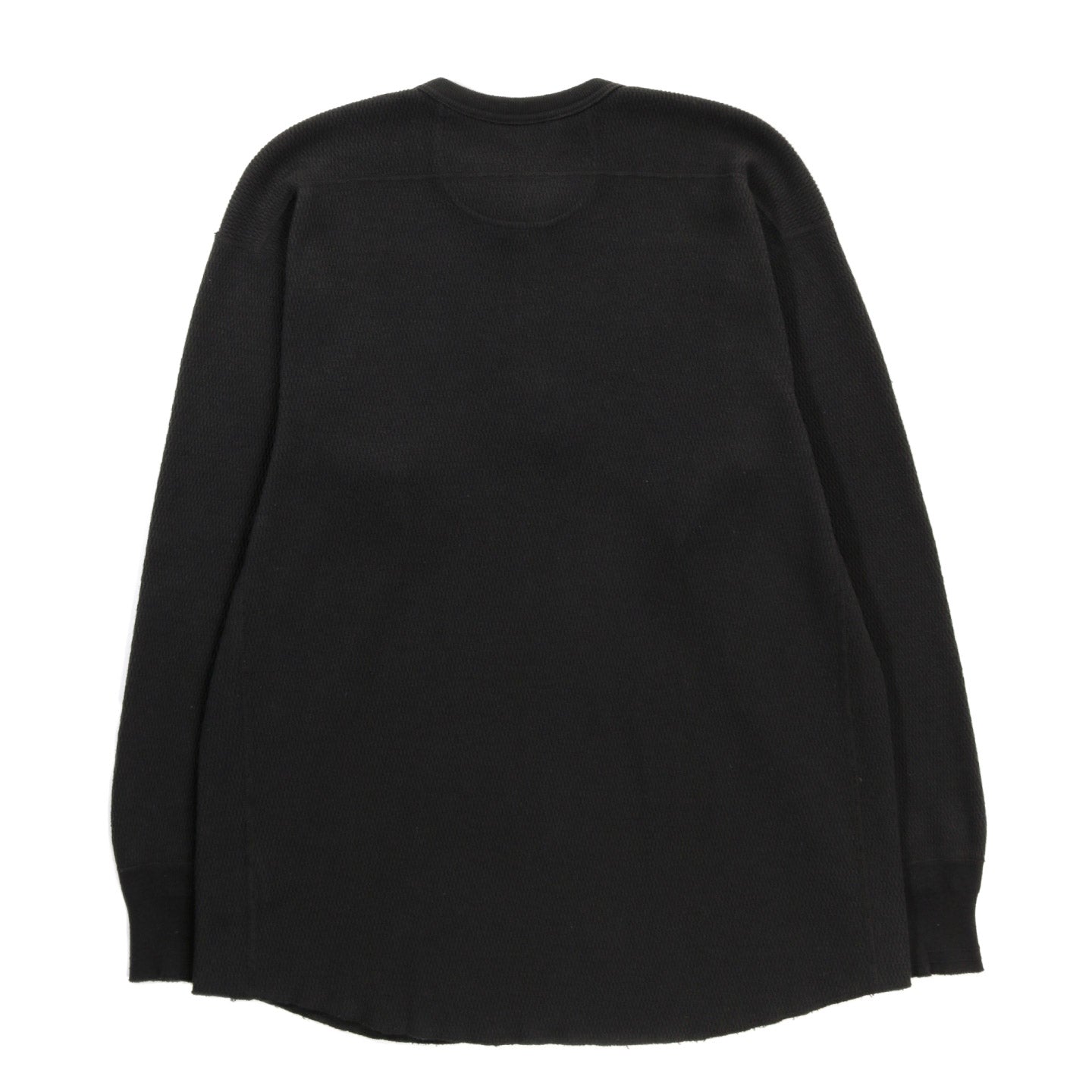 PHIGVEL MAKERS THERMAL HENLEY TOP INK BLACK