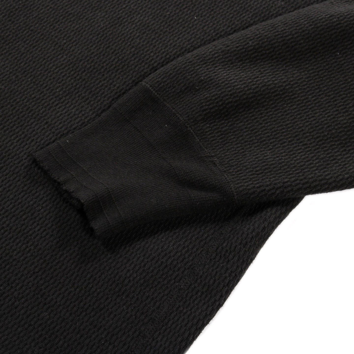 PHIGVEL MAKERS THERMAL HENLEY TOP INK BLACK