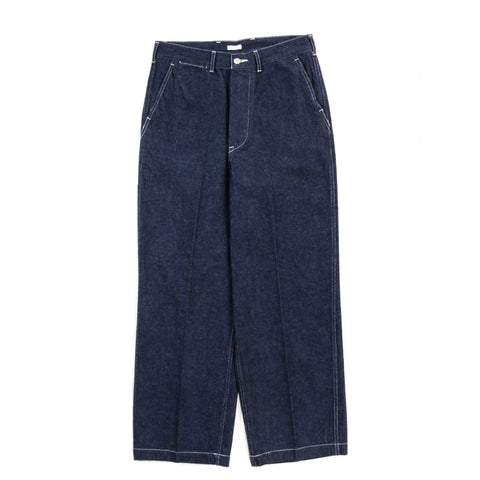 PHIGVEL MAKERS MIL DENIM TROUSERS INDIGO