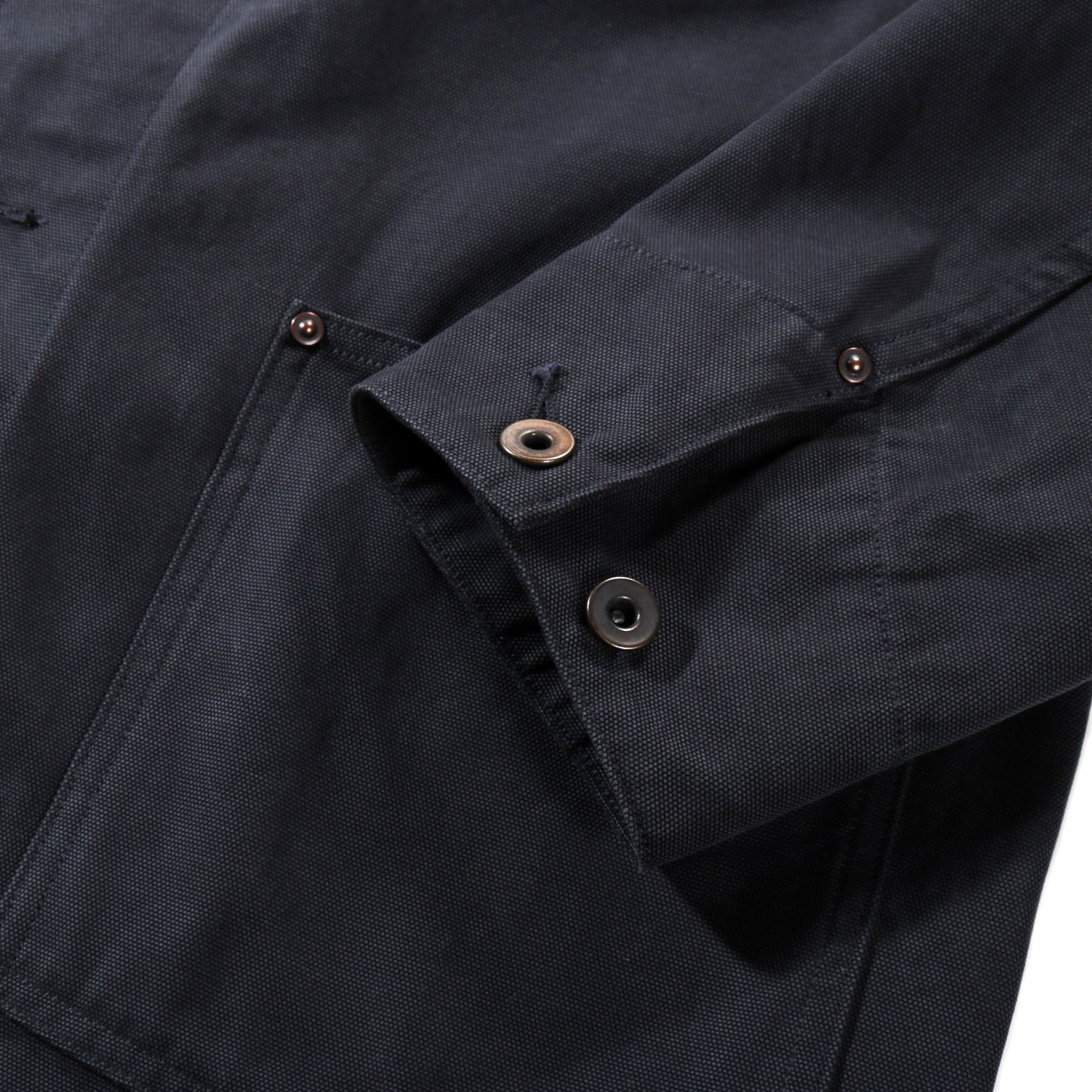 PHIGVEL MAKERS DUCK CLOTH CHORE JACKET FADE NAVY