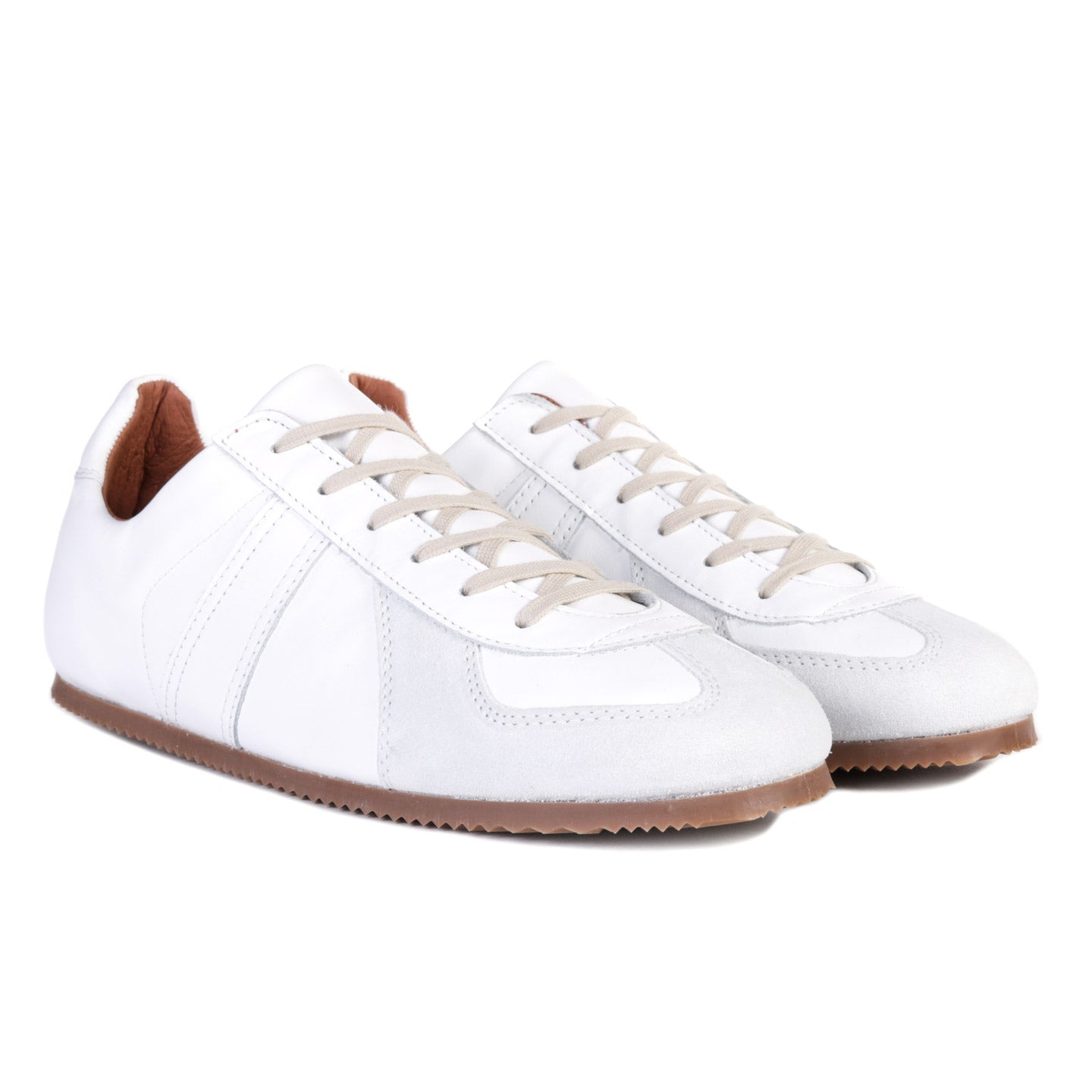 REPRODUCTION OF FOUND GERMAN MILITARY TRAINER WHITE