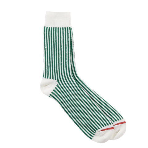 ROTOTO VERTICAL STRIPE SOCKS GREEN