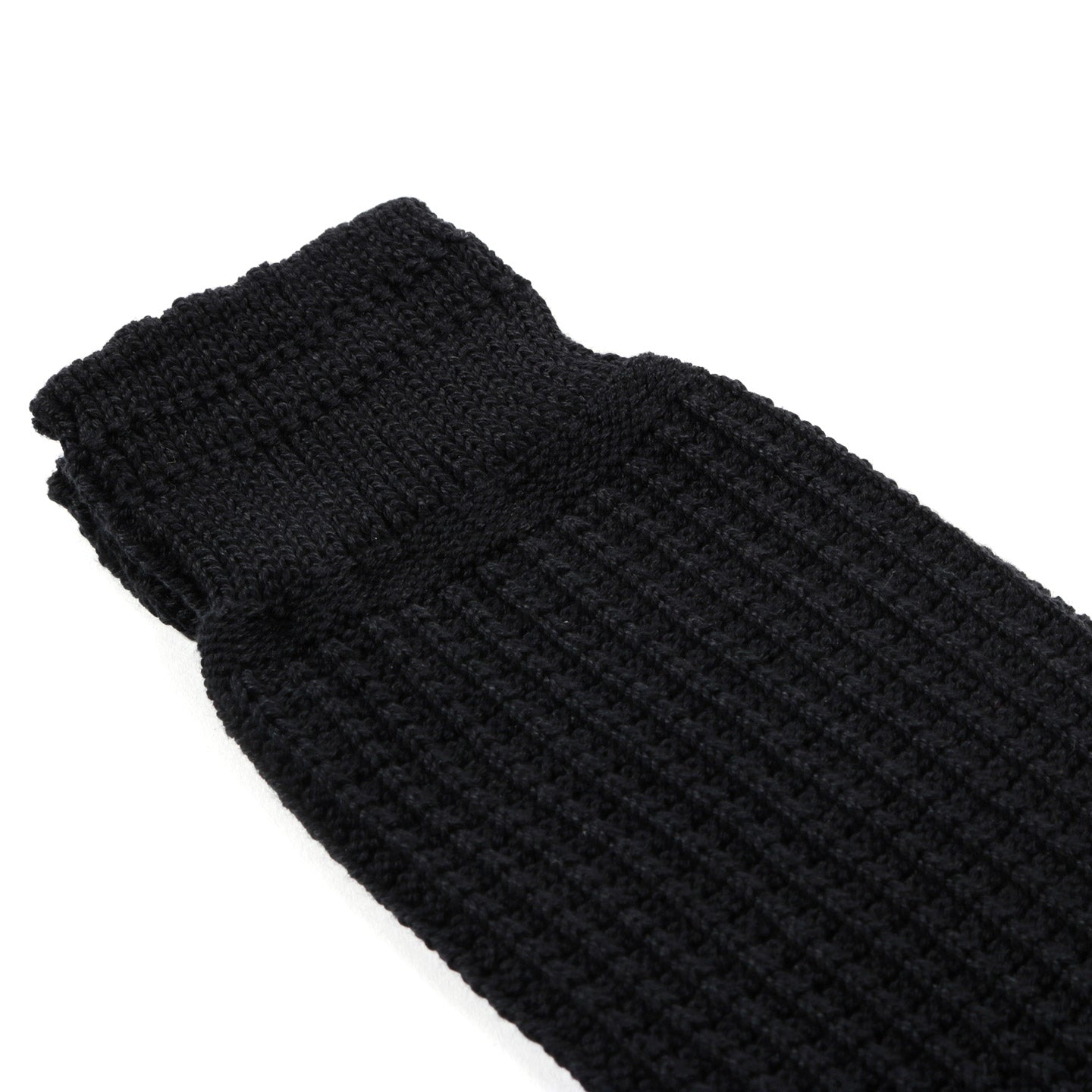 ROTOTO COTTON WAFFLE SOCKS BLACK