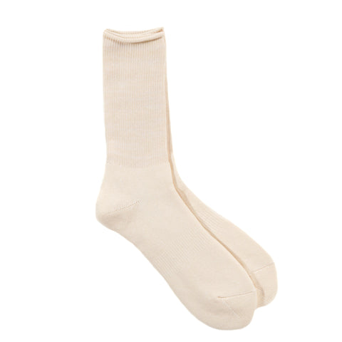 ROTOTO WASHI PILE SOCKS IVORY