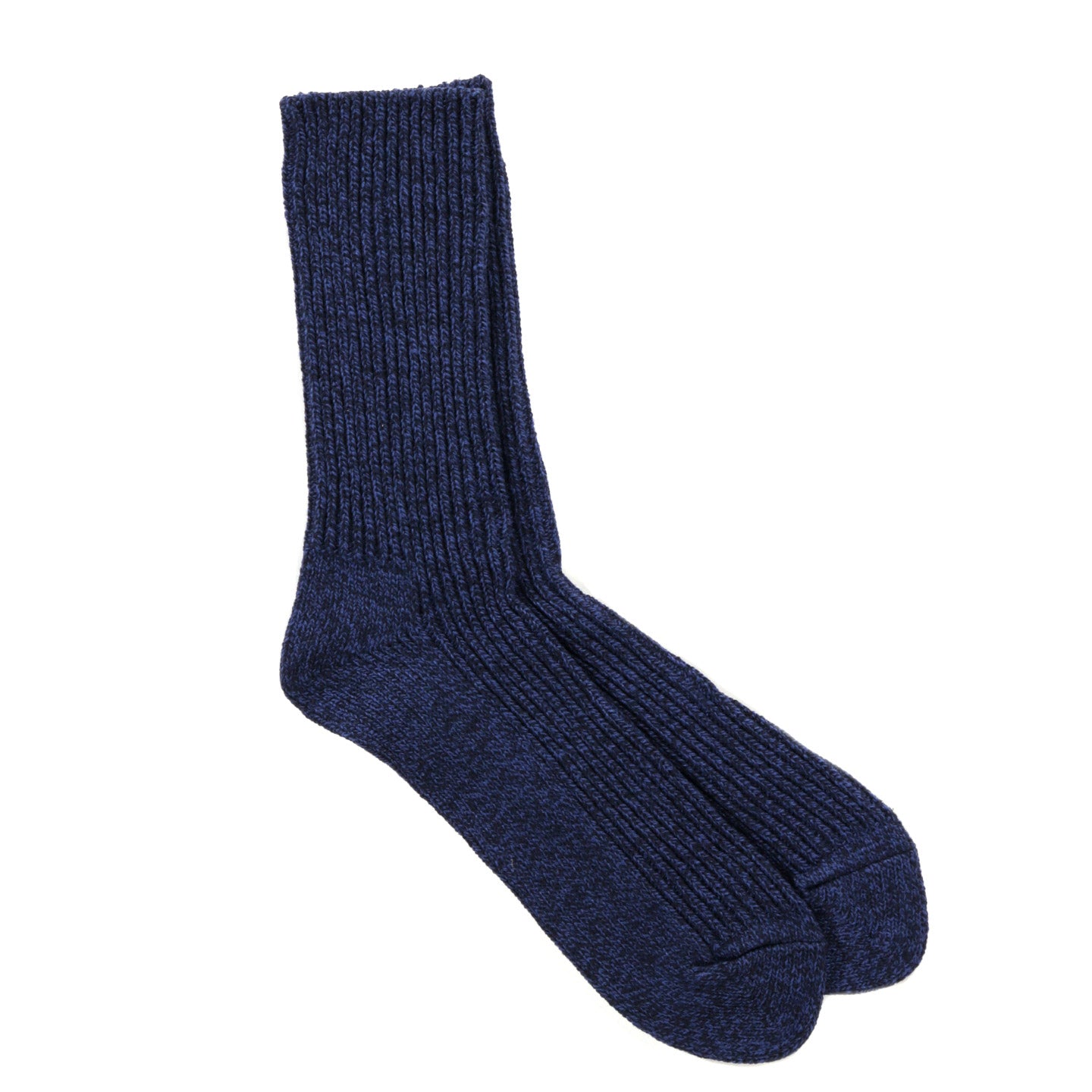 ROTOTO RECYCLED COTTON MARL SOCKS NAVY