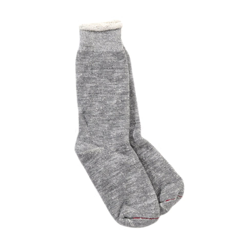 ROTOTO DOUBLE FACE CREW SOCKS M.GRAY