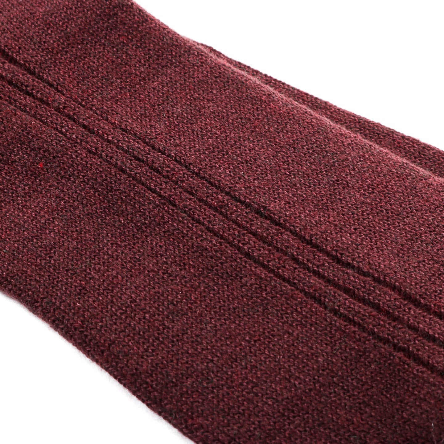 ROTOTO VERTICAL LINE COTTON WOOL SOCKS MAROON