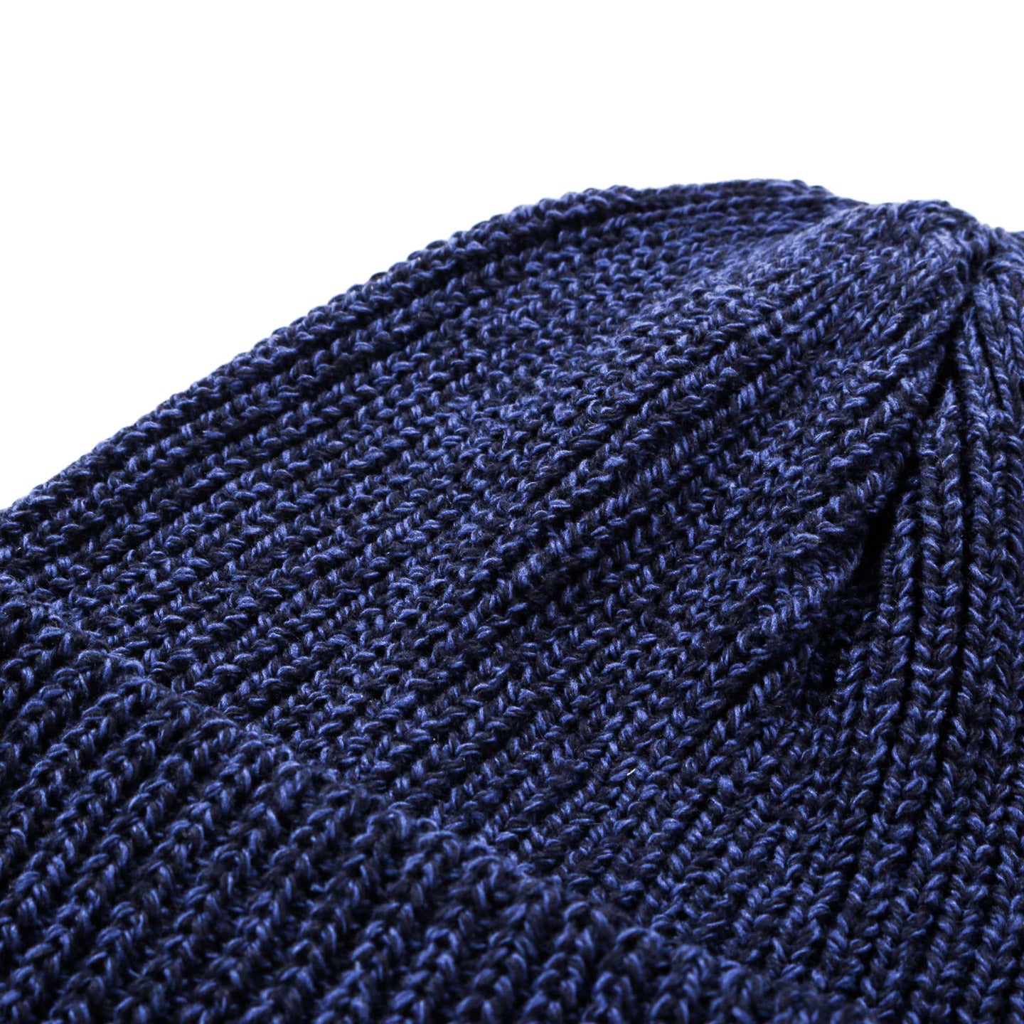 ROTOTO RECYCLED COTTON MARL BEANIE NAVY