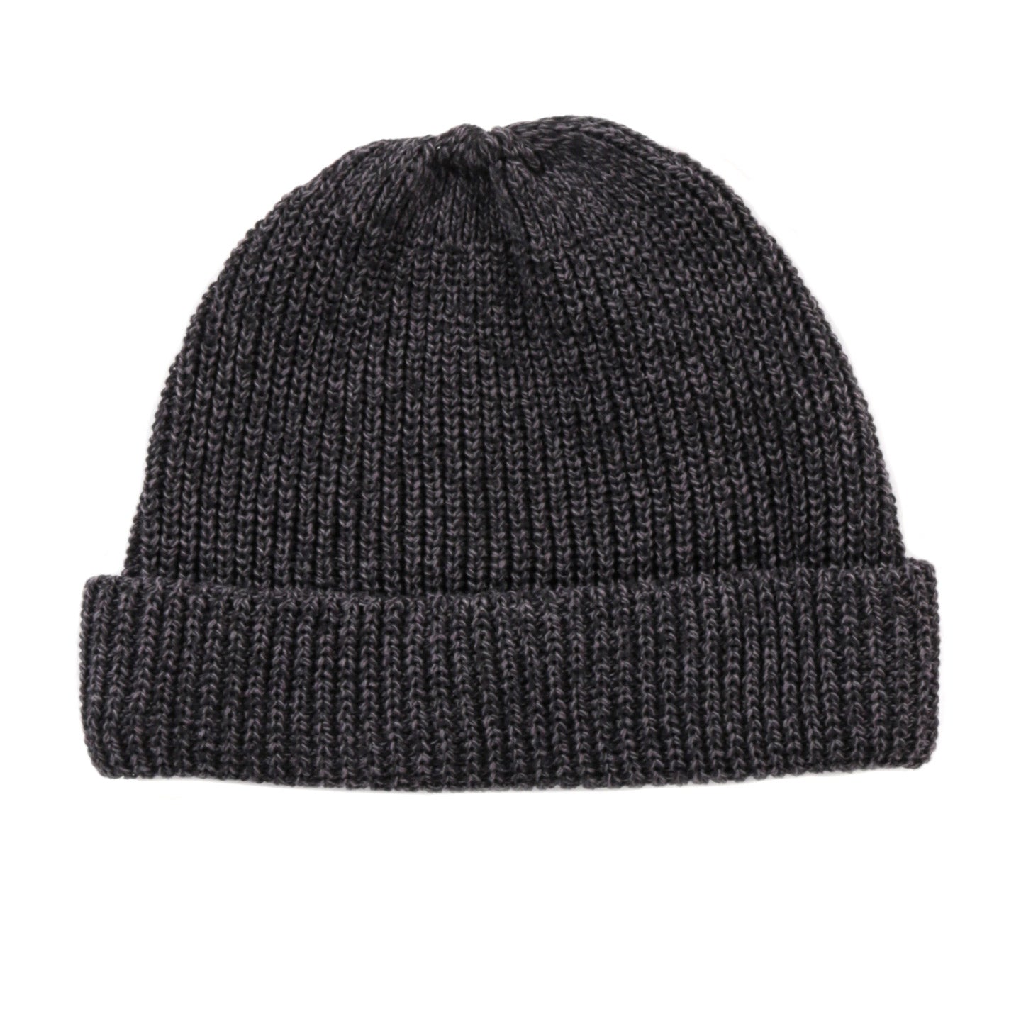 ROTOTO RECYCLED COTTON MARL BEANIE CHARCOAL