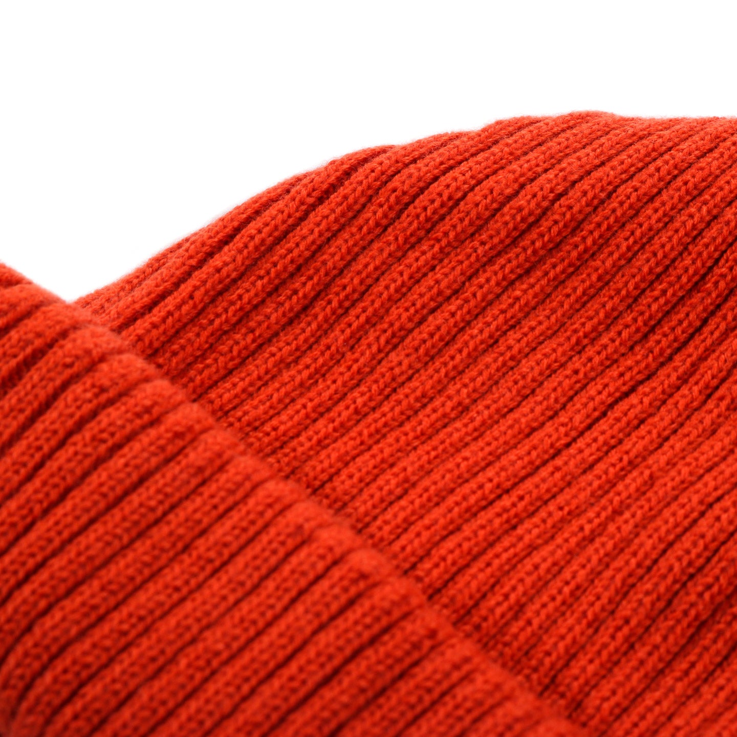 ROTOTO EXTRA FINE MERINO ROLL UP BEANIE ORANGE