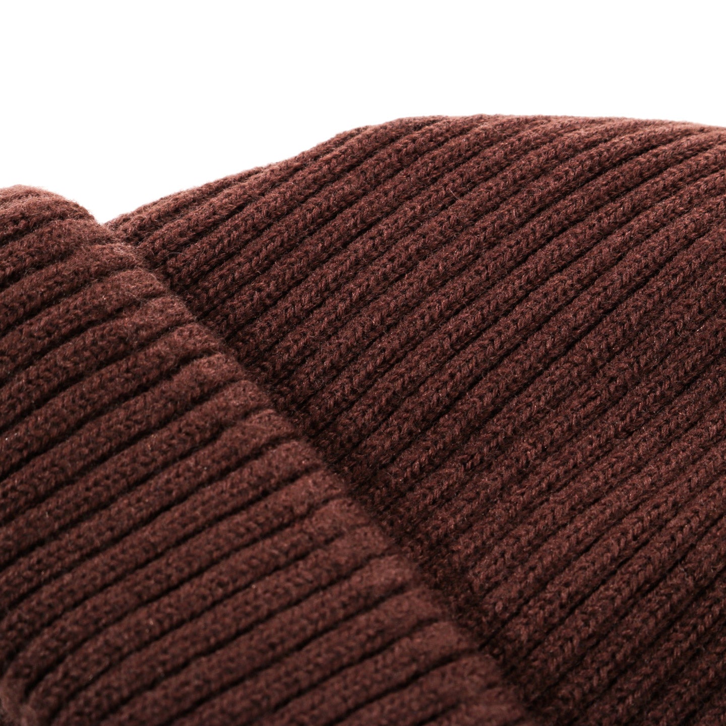 ROTOTO EXTRA FINE MERINO ROLL UP BEANIE BROWN