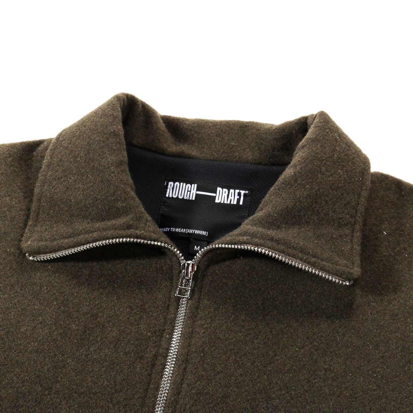 ROUGH DRAFT TRAVELER HALF ZIP MOSS WOOL