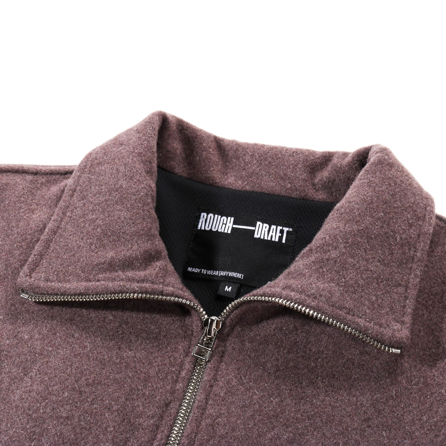 ROUGH DRAFT TRAVELER HALF ZIP PLUM WOOL