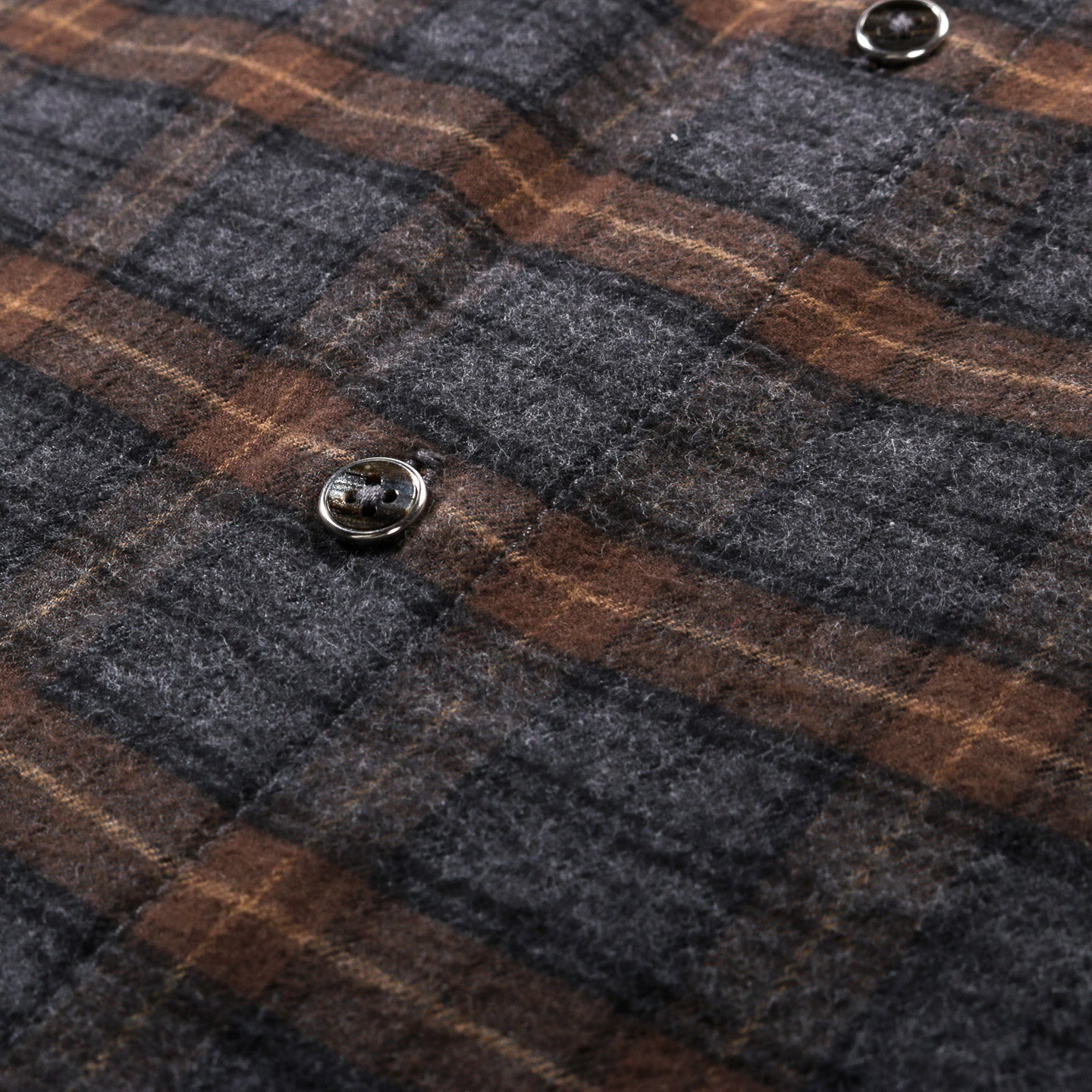 ROUGH DRAFT EVERYDAY SHIRT GREY / BROWN FLANNEL