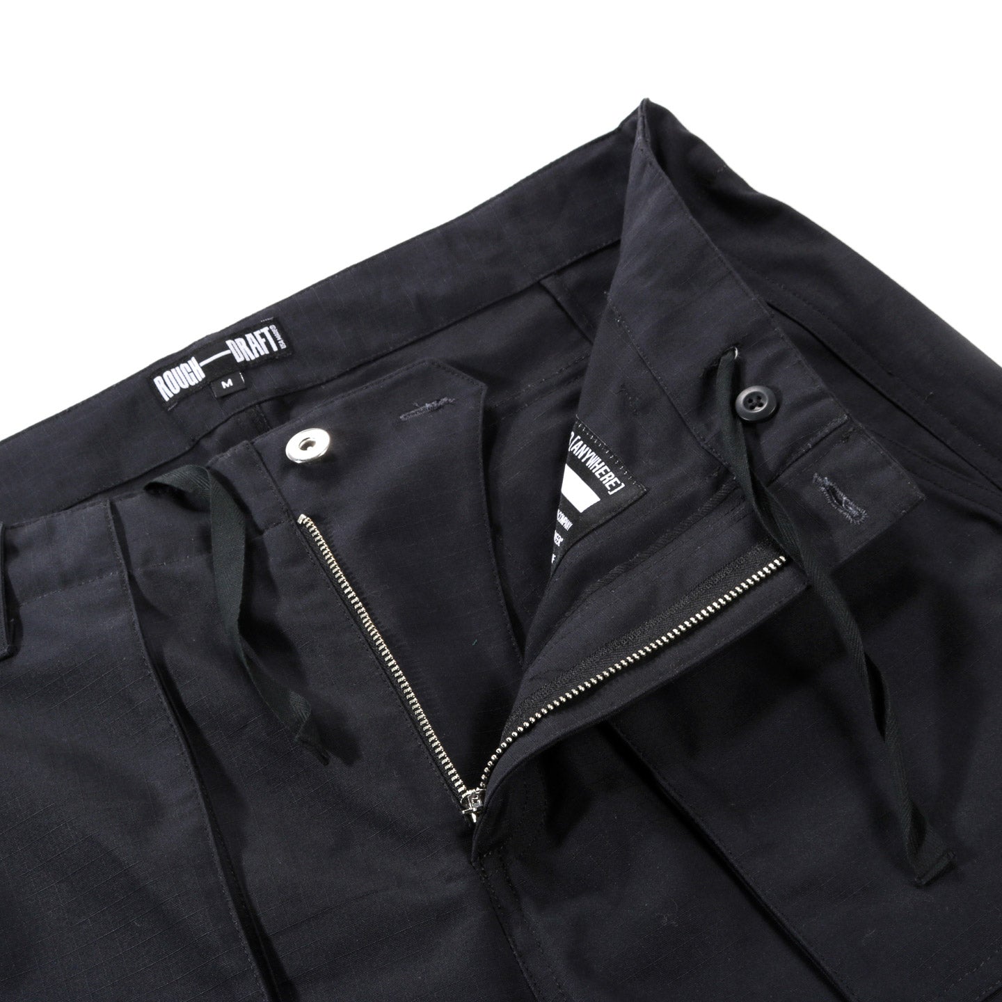 ROUGH DRAFT FORAGER PANT BLACK COTTON RIPSTOP