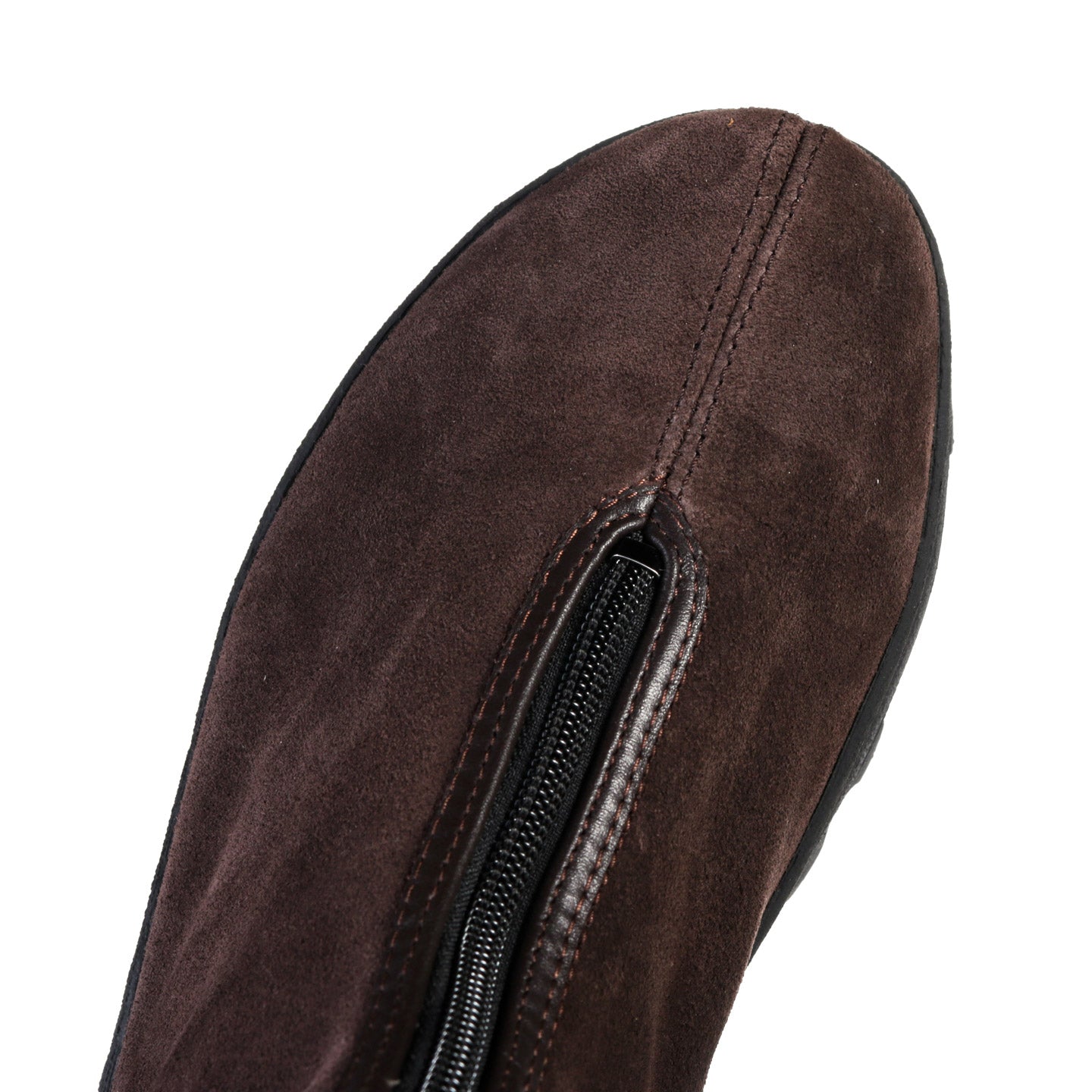 REPRODUCTION OF FOUND RUSSIAN MILITARY ZIP BOOT CHOCO BROWN SUEDE