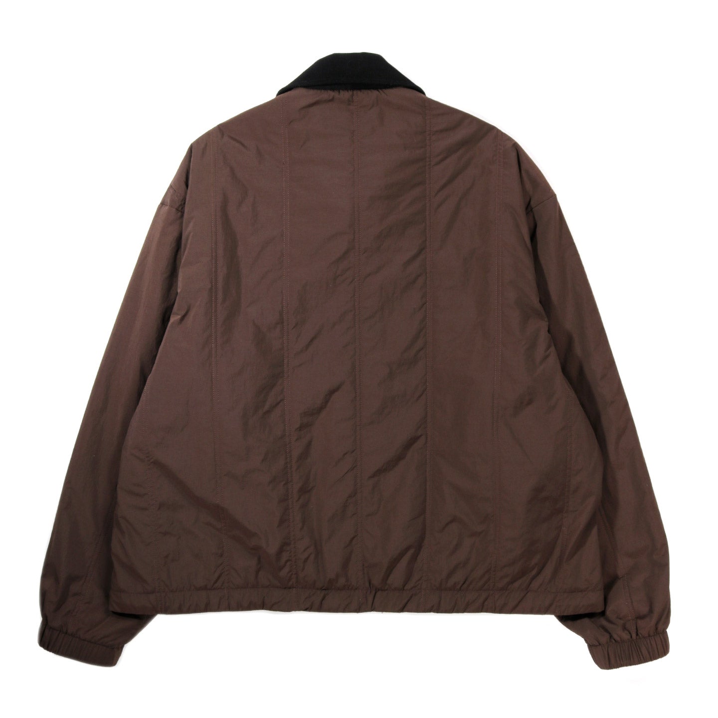 S.K. MANOR HILL FIELD JACKET BROWN QUILTED REC NYLON WR