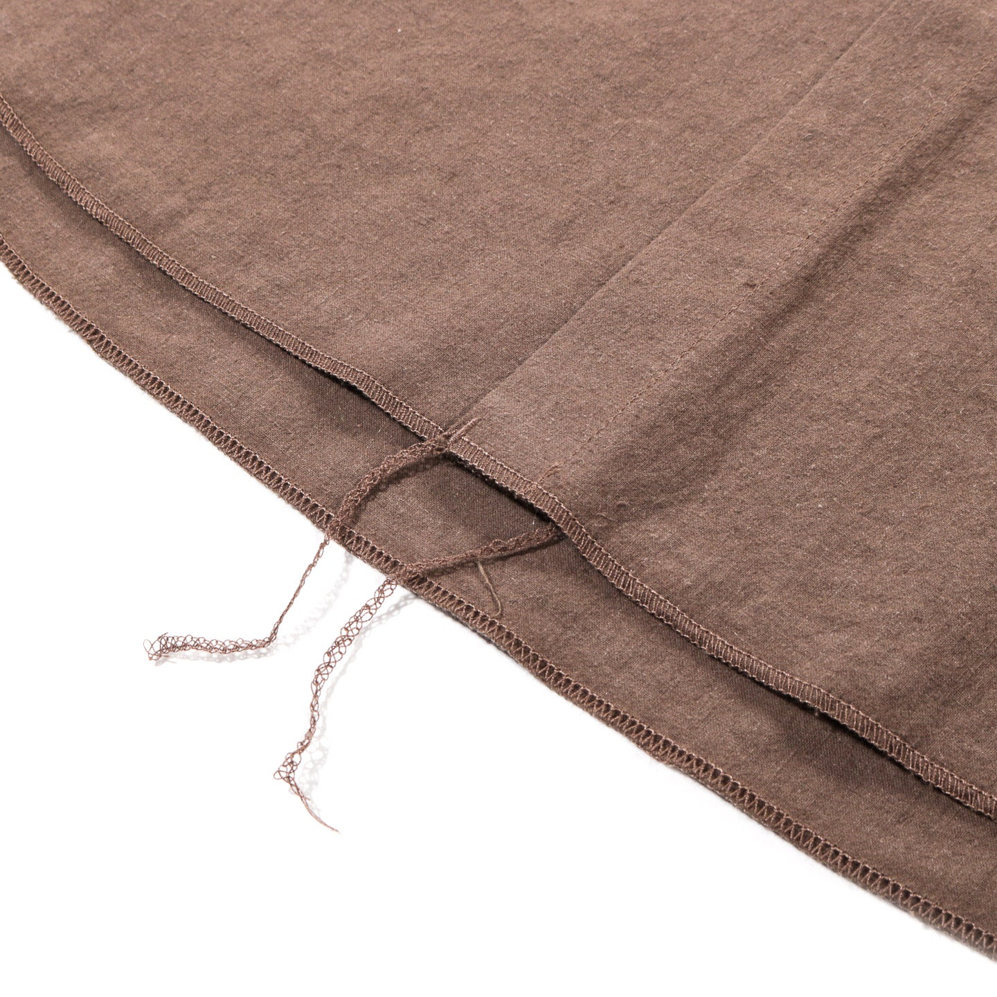 S.K. MANOR HILL SAGE SHIRT BROWN LINEN COTTON