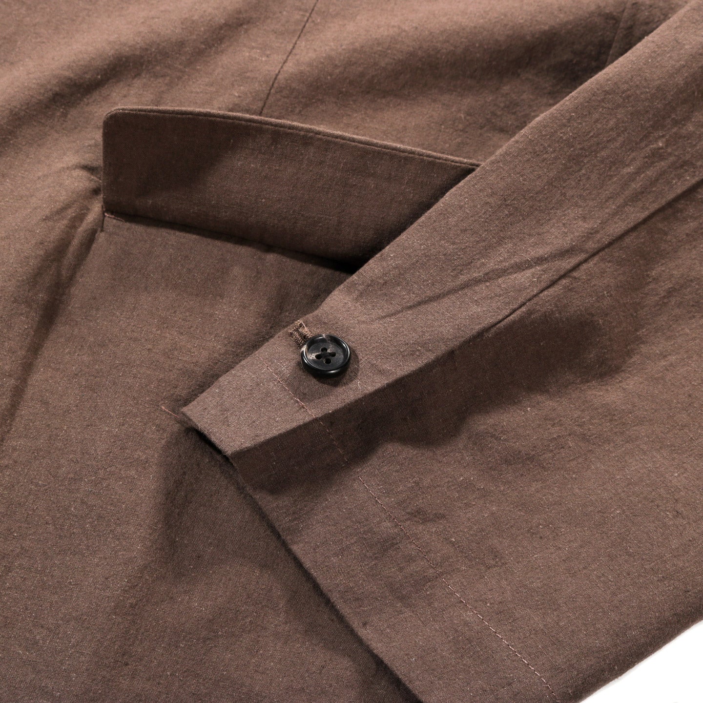 S.K. MANOR HILL JULIAN BLAZER BROWN LINEN COTTON