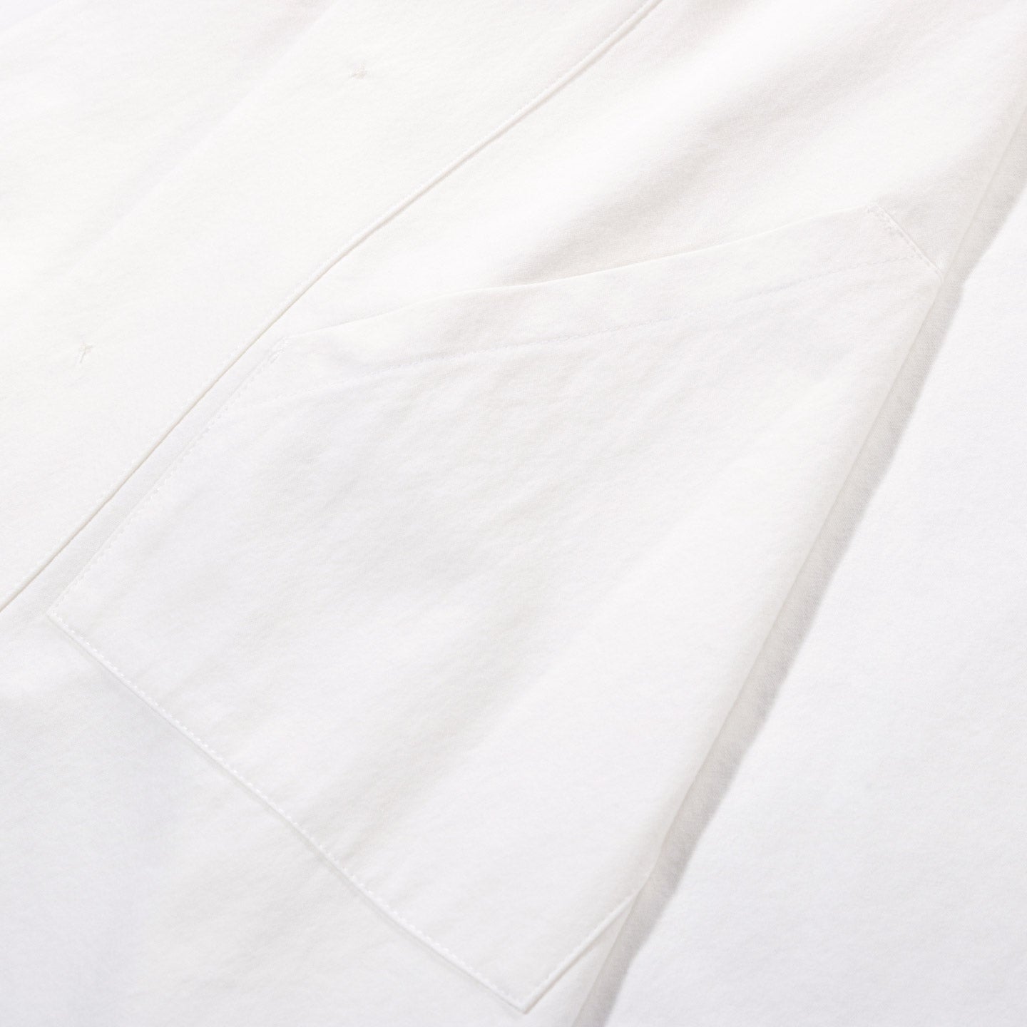 S.K. MANOR HILL TASK SHIRT JACKET WHITE ORGANIC COTTON