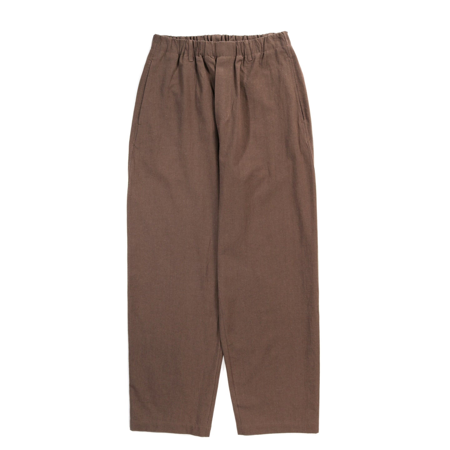 S.K. MANOR HILL TILT PANT BROWN LINEN COTTON