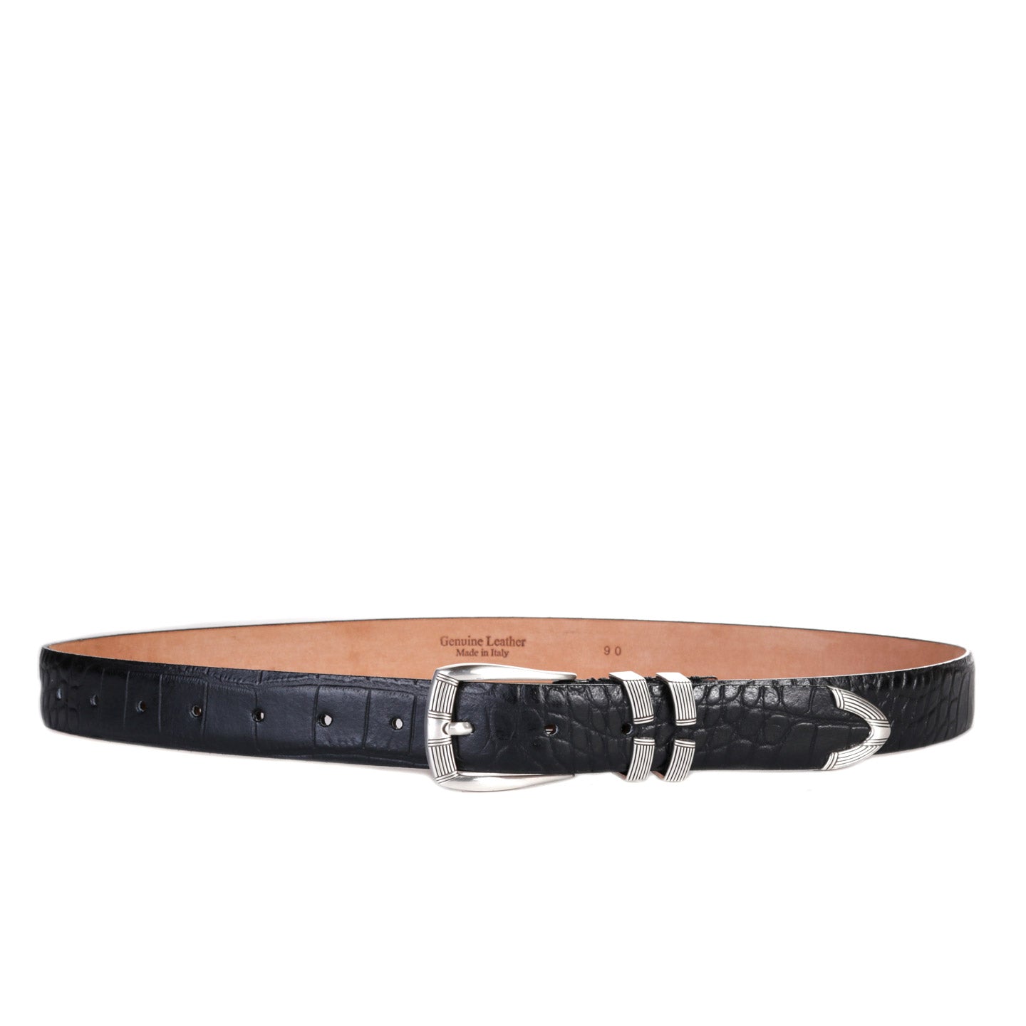 S.K. MANOR HILL CAVALIER BELT BLACK LEATHER