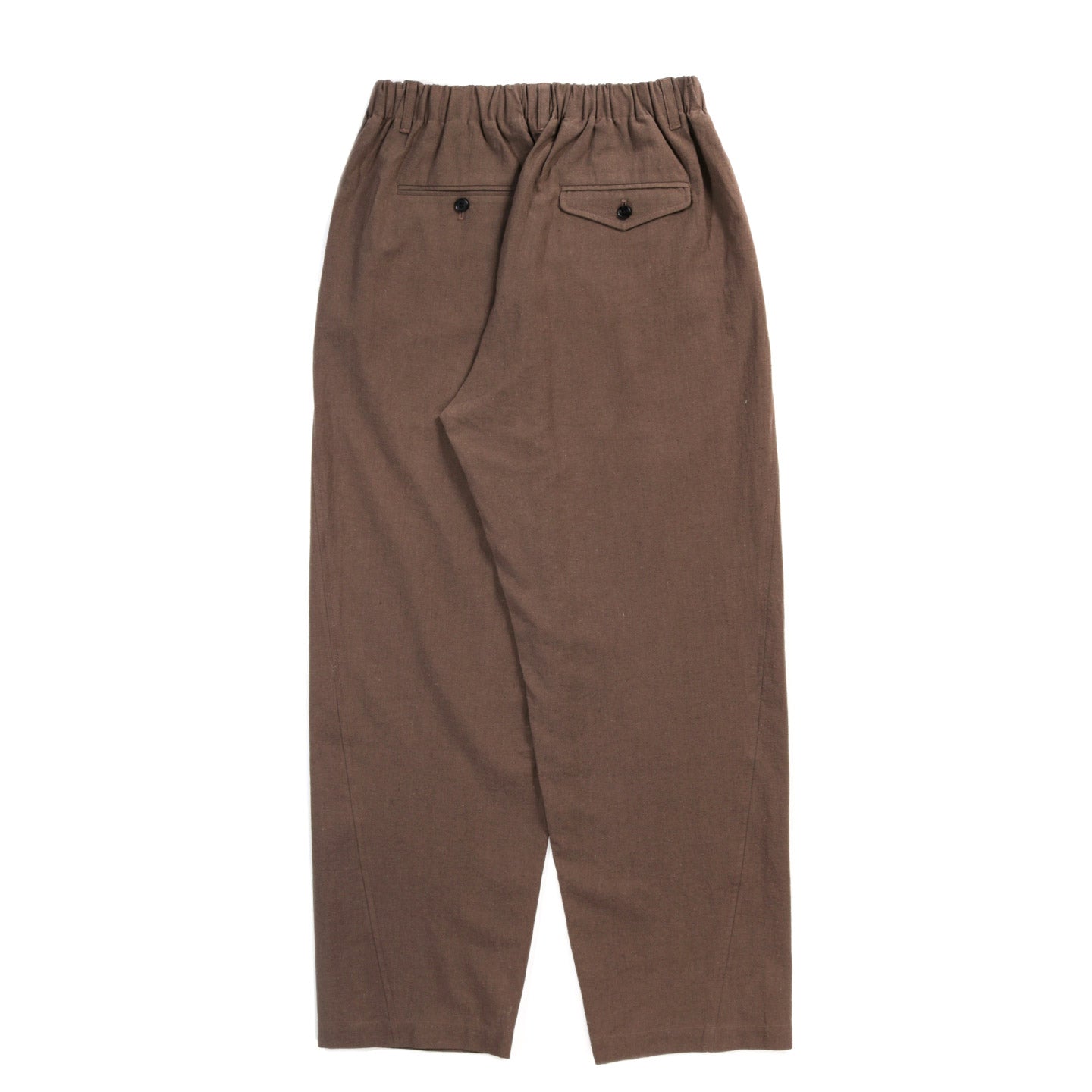S.K. MANOR HILL TILT PANT BROWN LINEN COTTON
