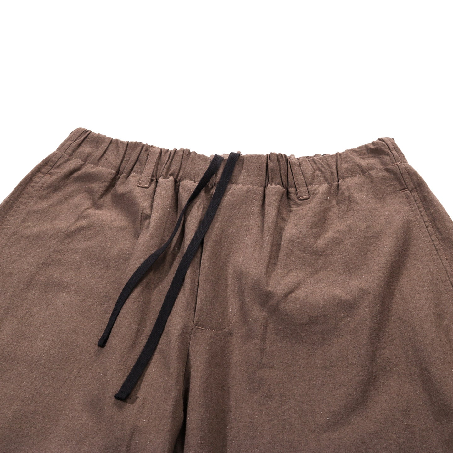 S.K. MANOR HILL TILT PANT BROWN LINEN COTTON