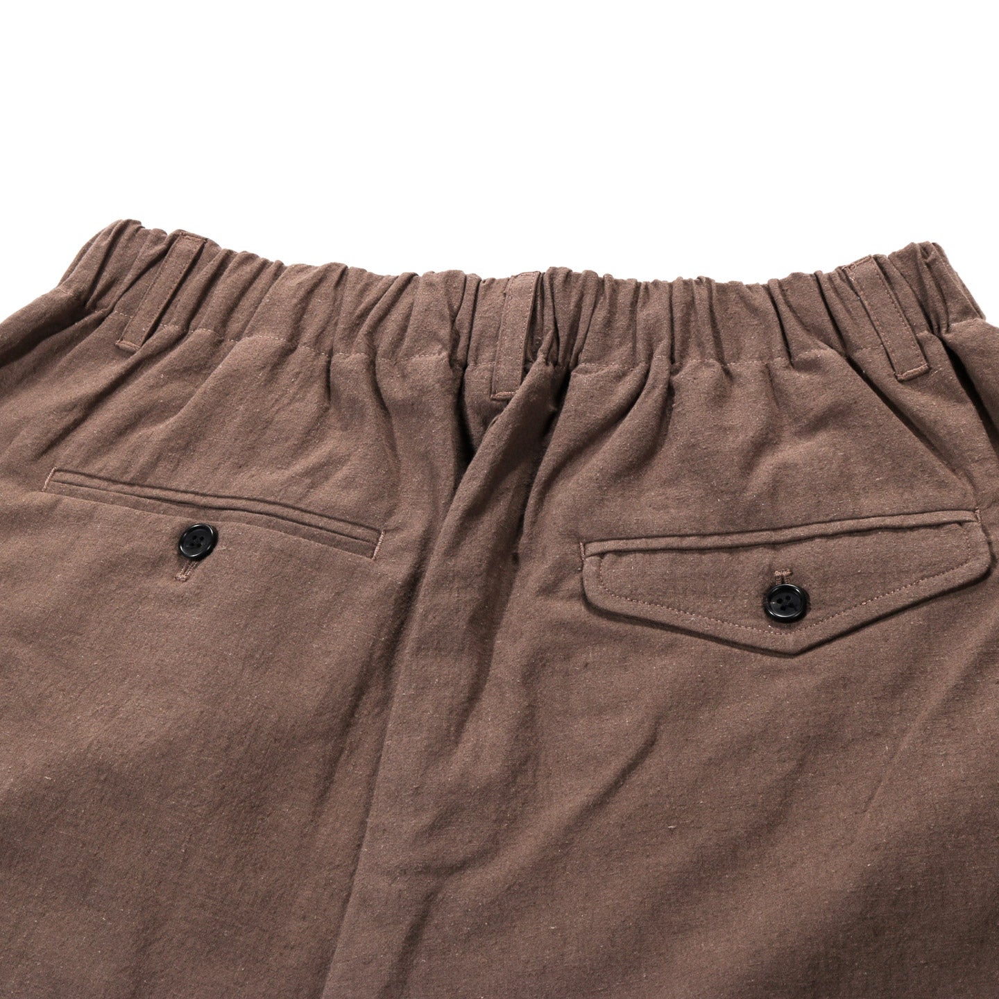 S.K. MANOR HILL TILT PANT BROWN LINEN COTTON