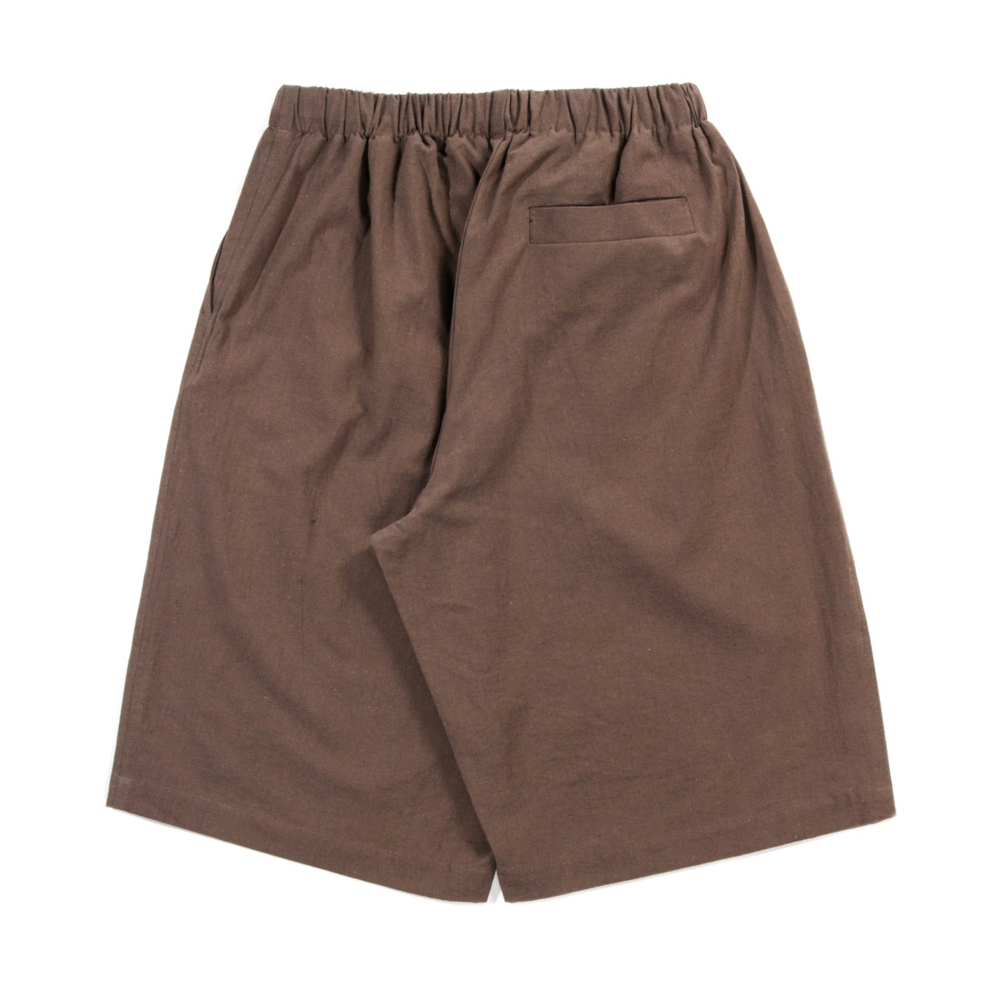 S.K. MANOR HILL PALEGO SHORT BROWN LINEN COTTON