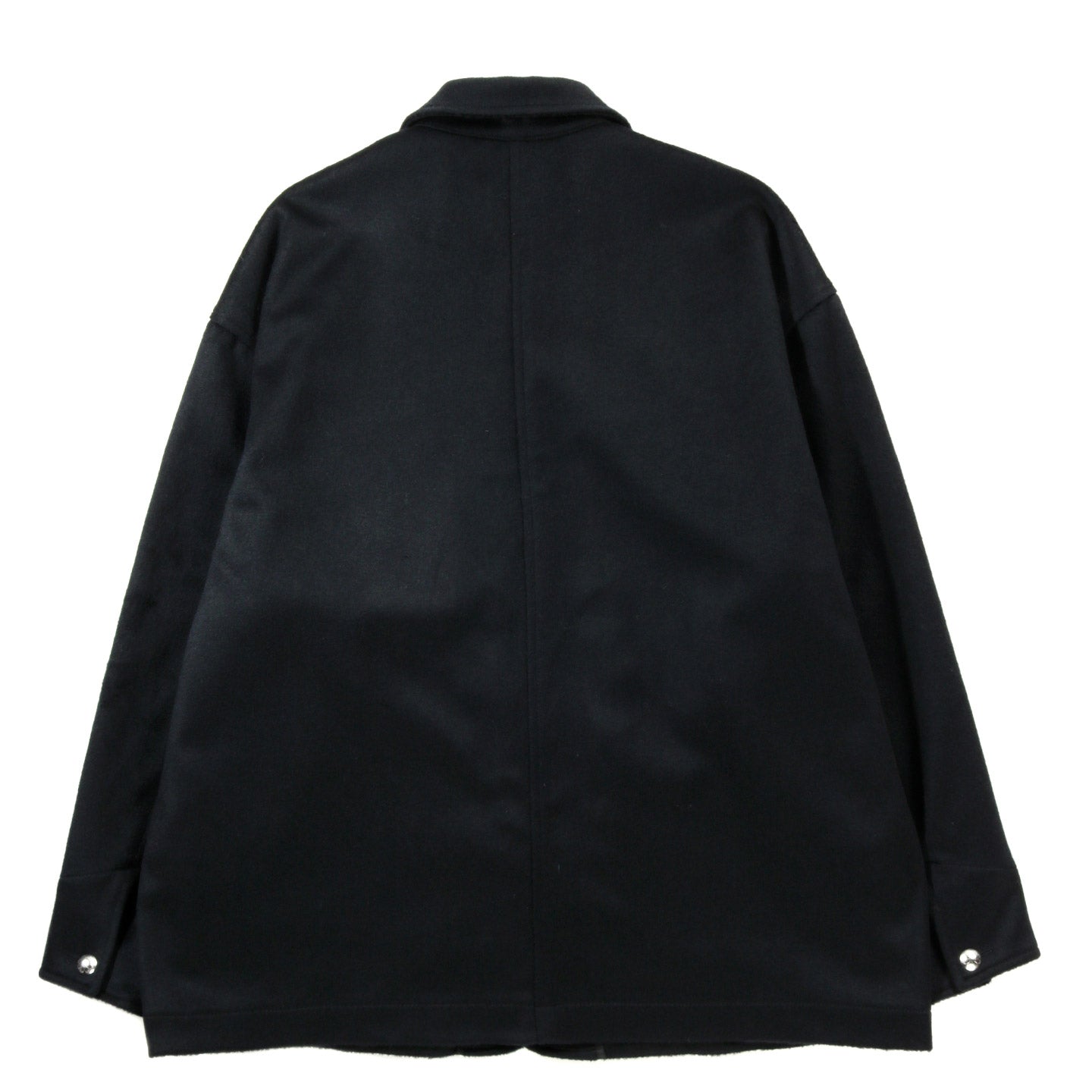 S.K. MANOR HILL BARN COAT BLACK WOOL