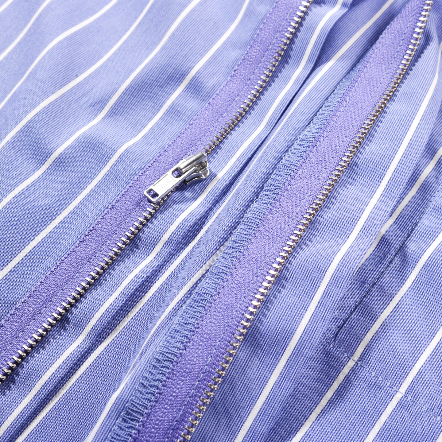 S.K. MANOR HILL MECHANIC SHIRT / JACKET BLUE / WHITE STRIPES COTTON