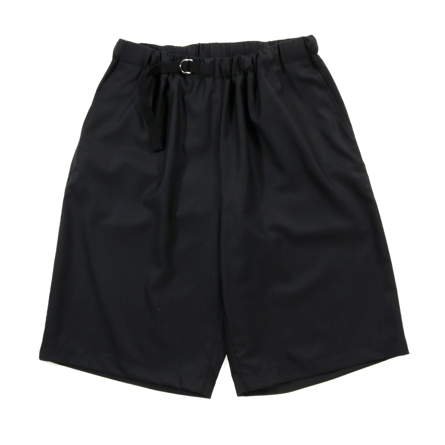 S.K. MANOR HILL PALEGO SHORT BLACK TROPICAL WOOL