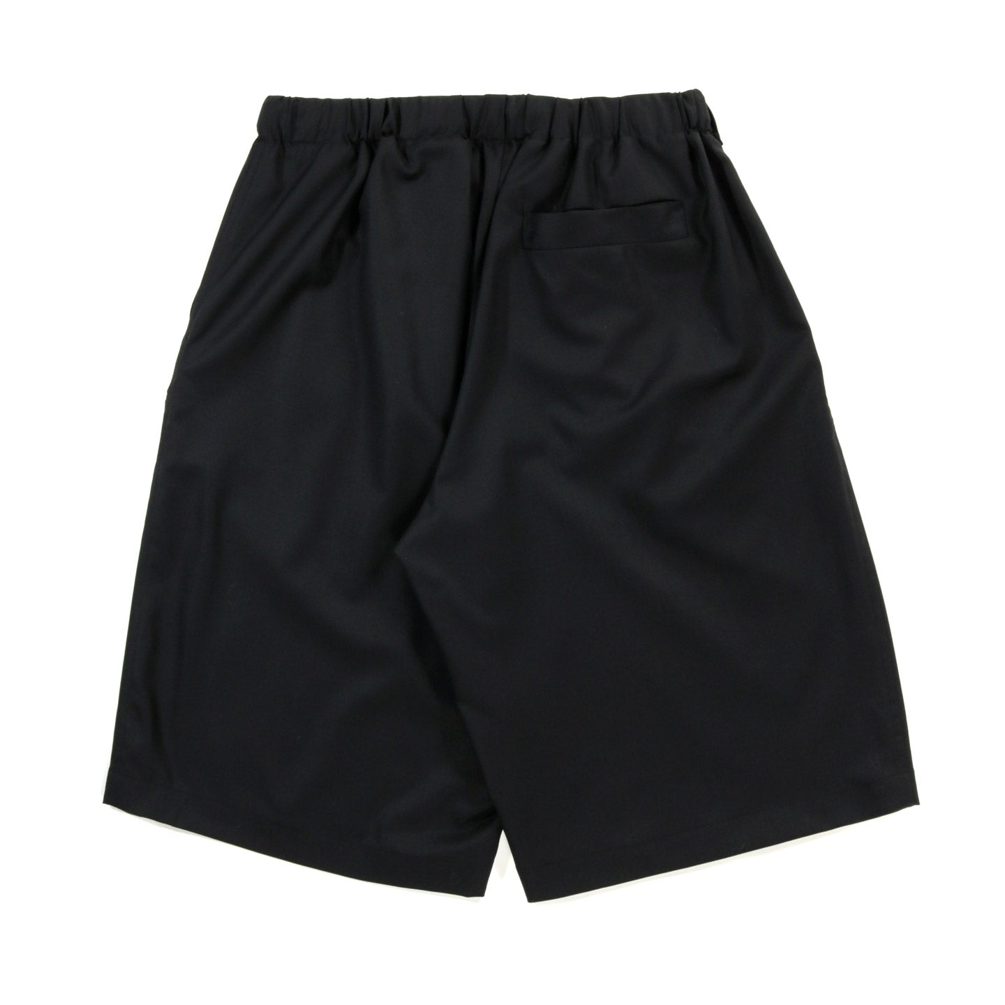 S.K. MANOR HILL PALEGO SHORT BLACK TROPICAL WOOL