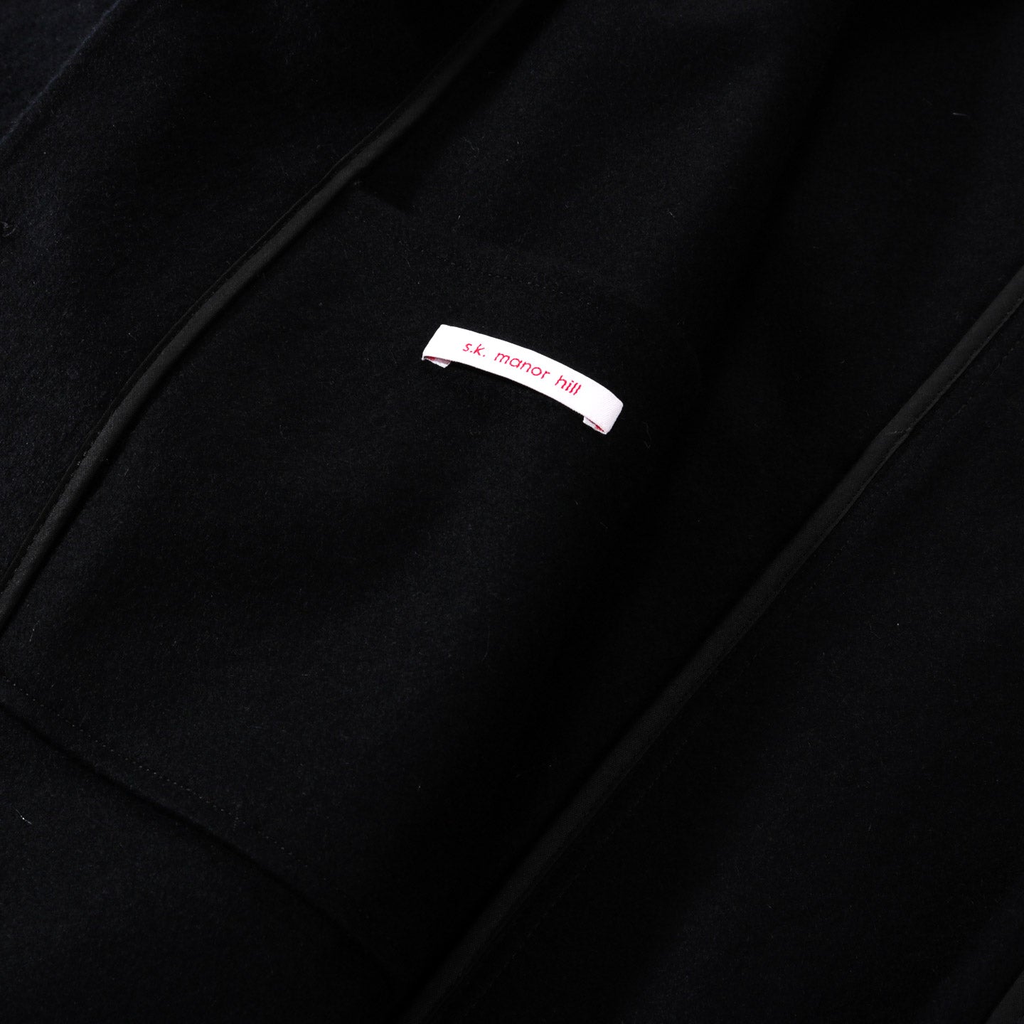 S.K. MANOR HILL BARN COAT BLACK WOOL