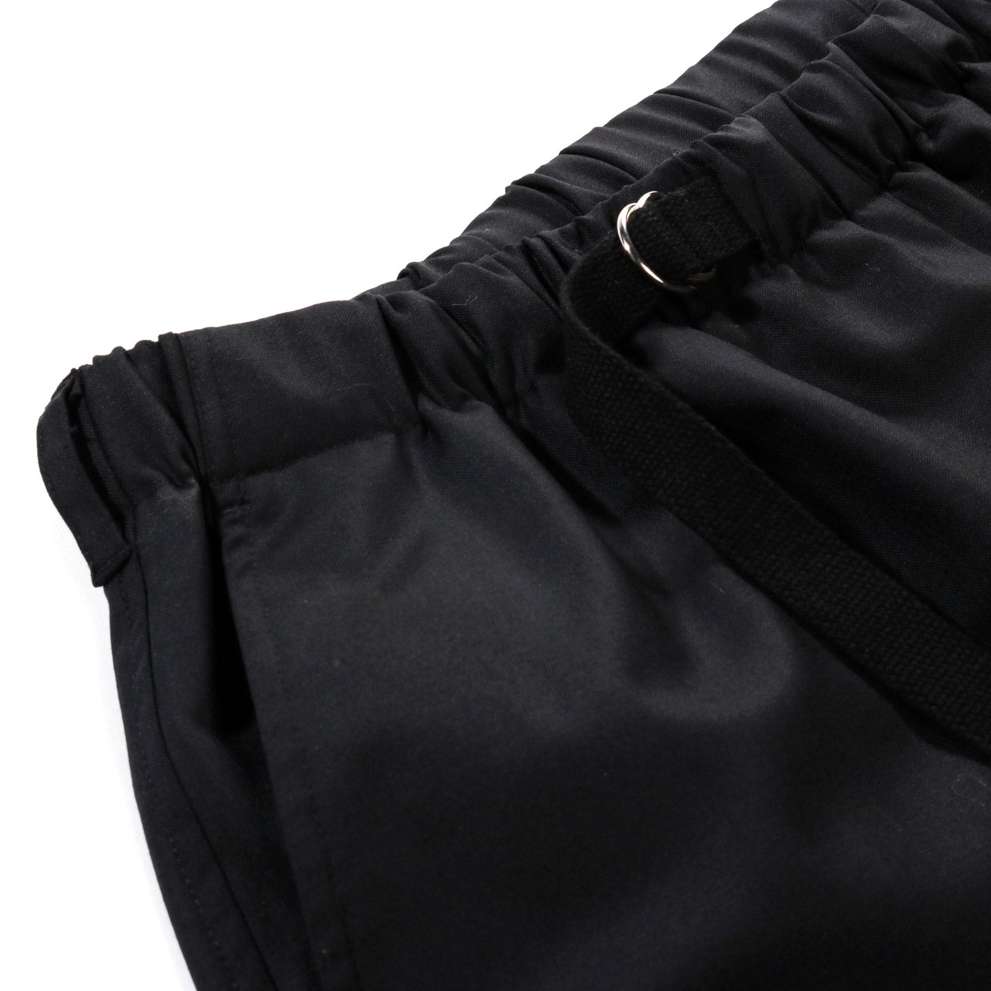 S.K. MANOR HILL PALEGO SHORT BLACK TROPICAL WOOL