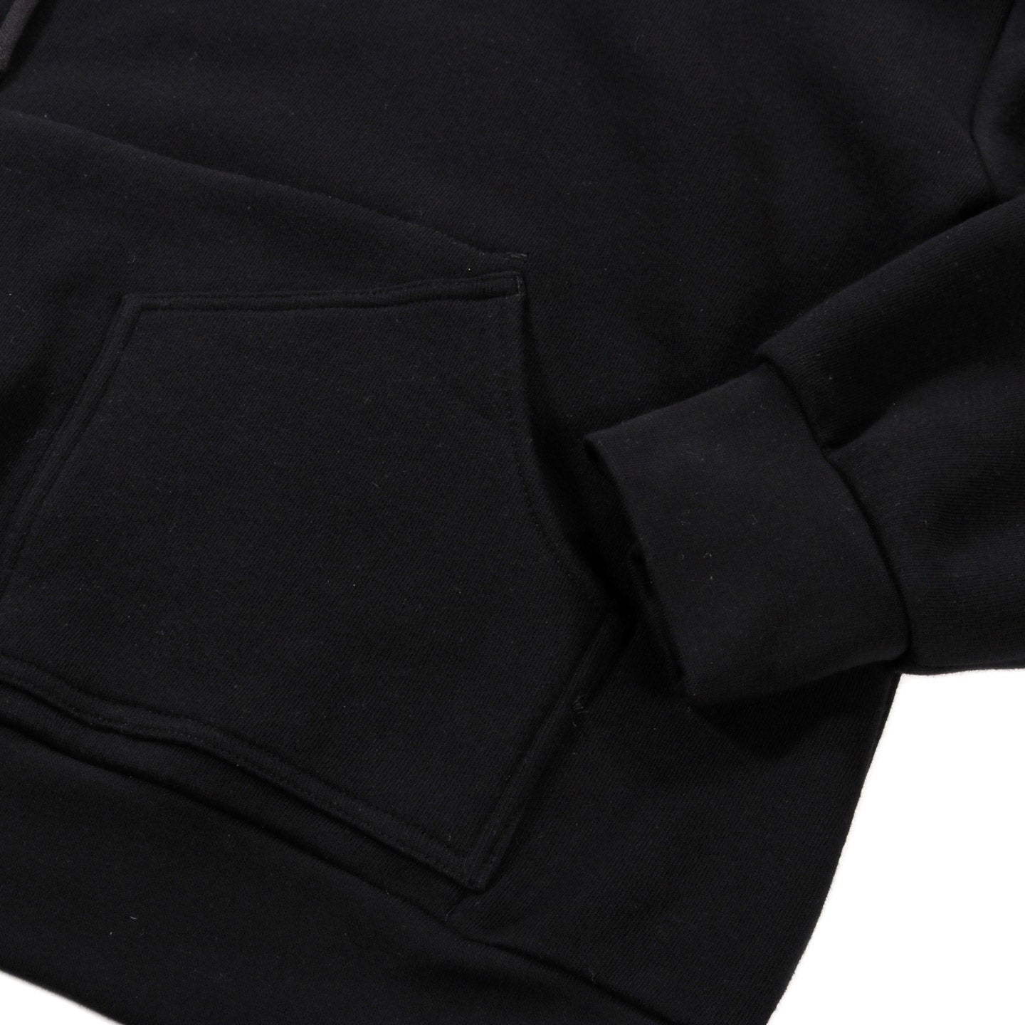 S.K. MANOR HILL REVERSIBLE EVERT HOODIE BLACK COTTON FLEECE