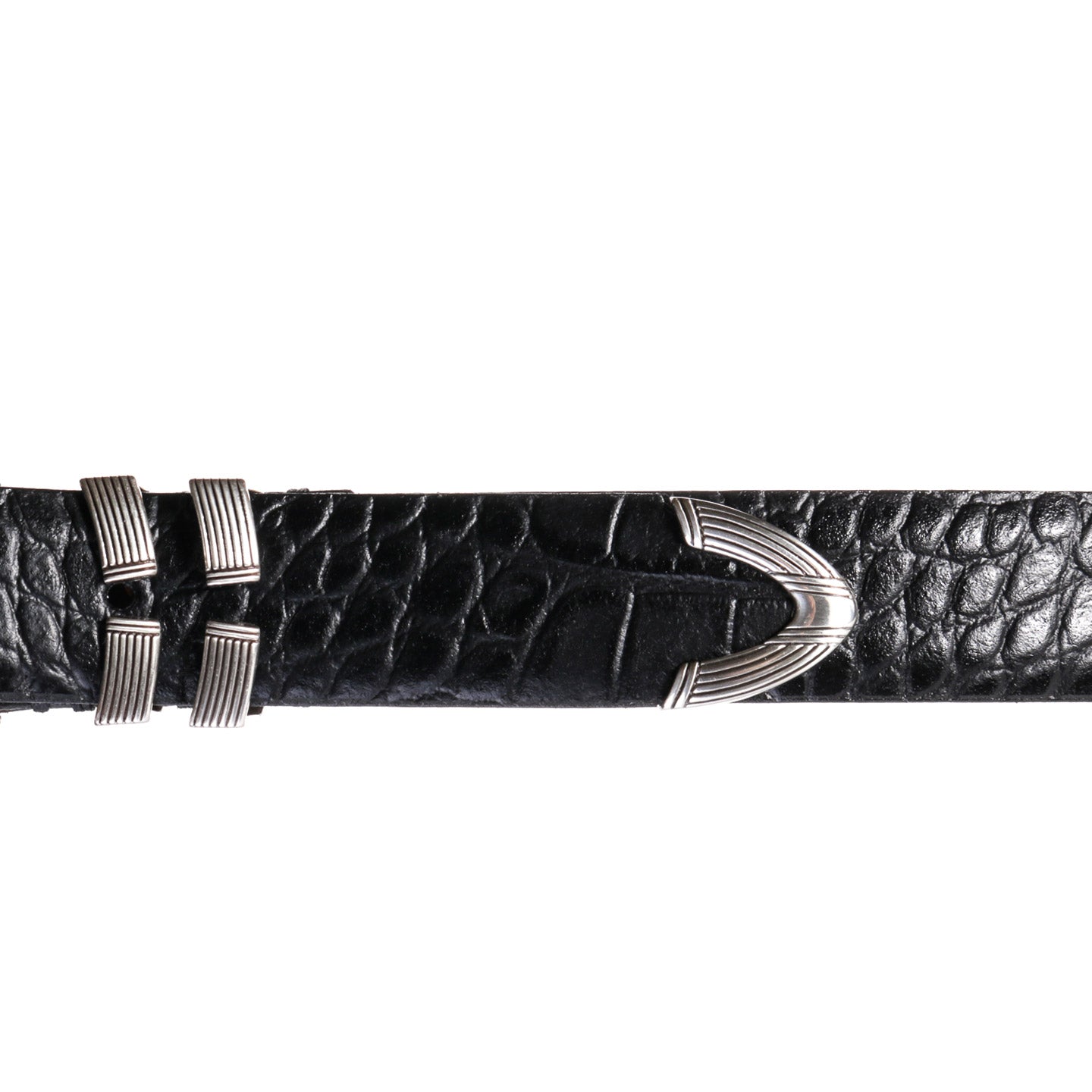 S.K. MANOR HILL CAVALIER BELT BLACK LEATHER