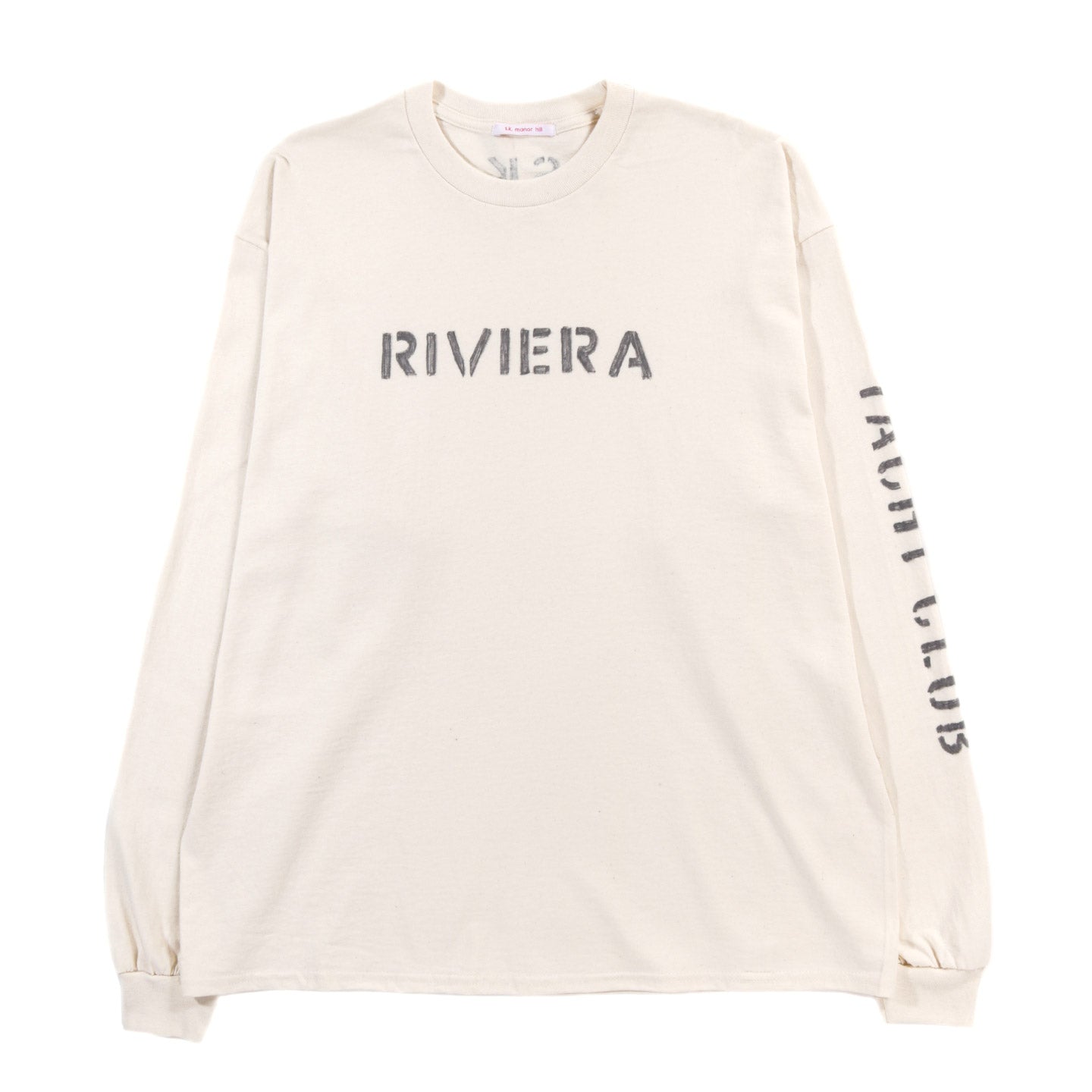 S.K. MANOR HILL LS RIVIERA T-SHIRT NATURAL COTTON