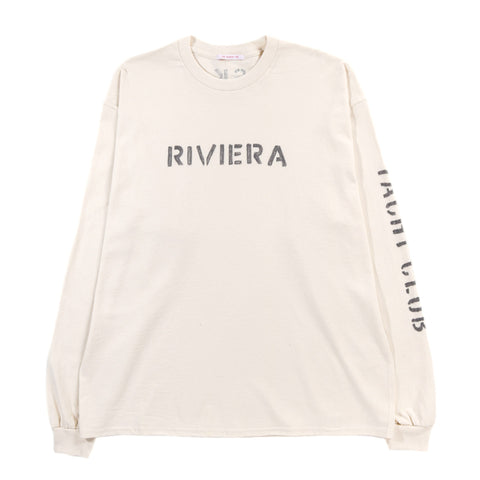 S.K. MANOR HILL LS RIVIERA T-SHIRT NATURAL COTTON