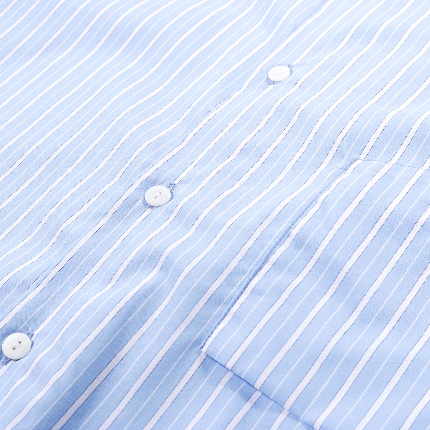 S.K. MANOR HILL SMOKE SHIRT BLUE & WHITE STRIPED COTTON