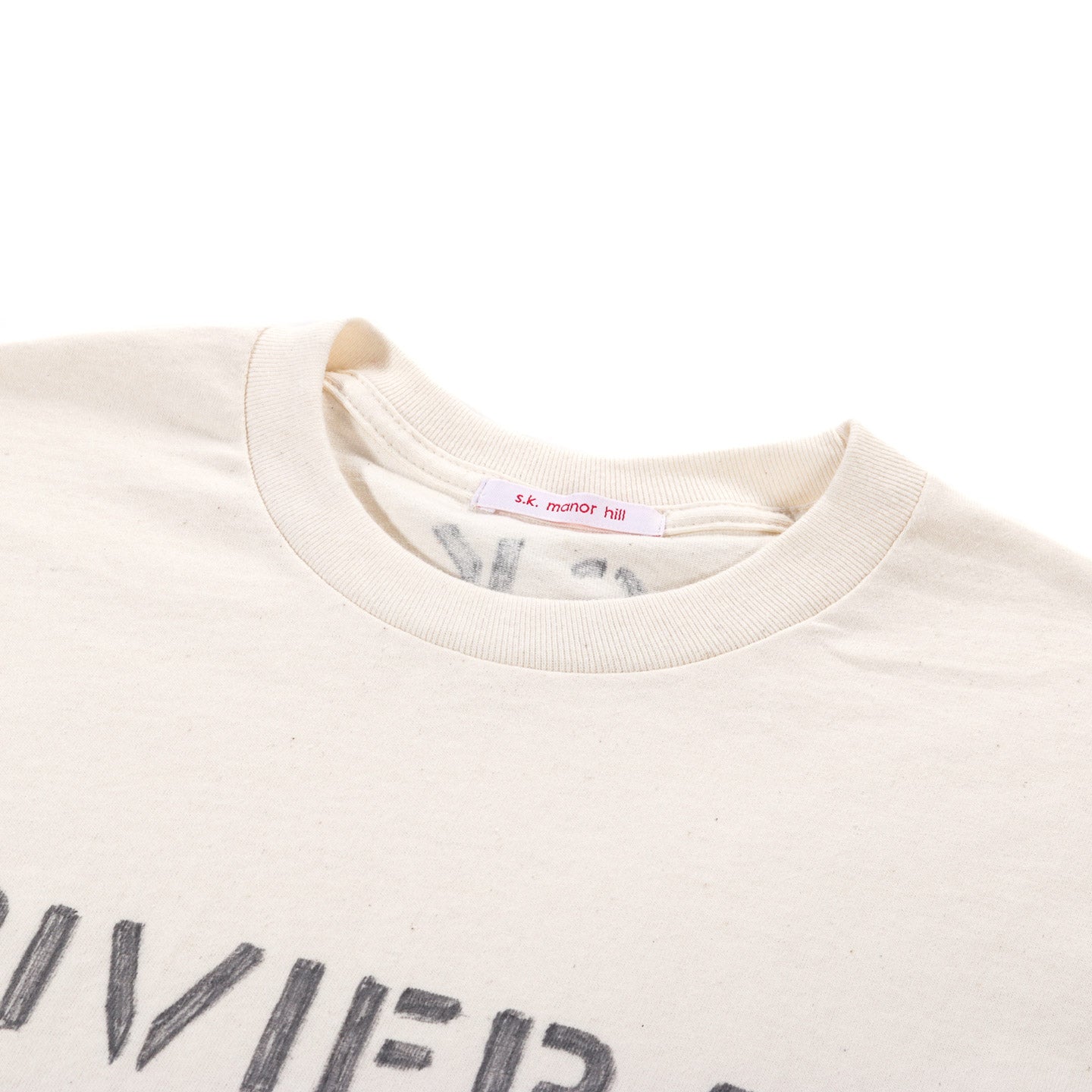 S.K. MANOR HILL LS RIVIERA T-SHIRT NATURAL COTTON